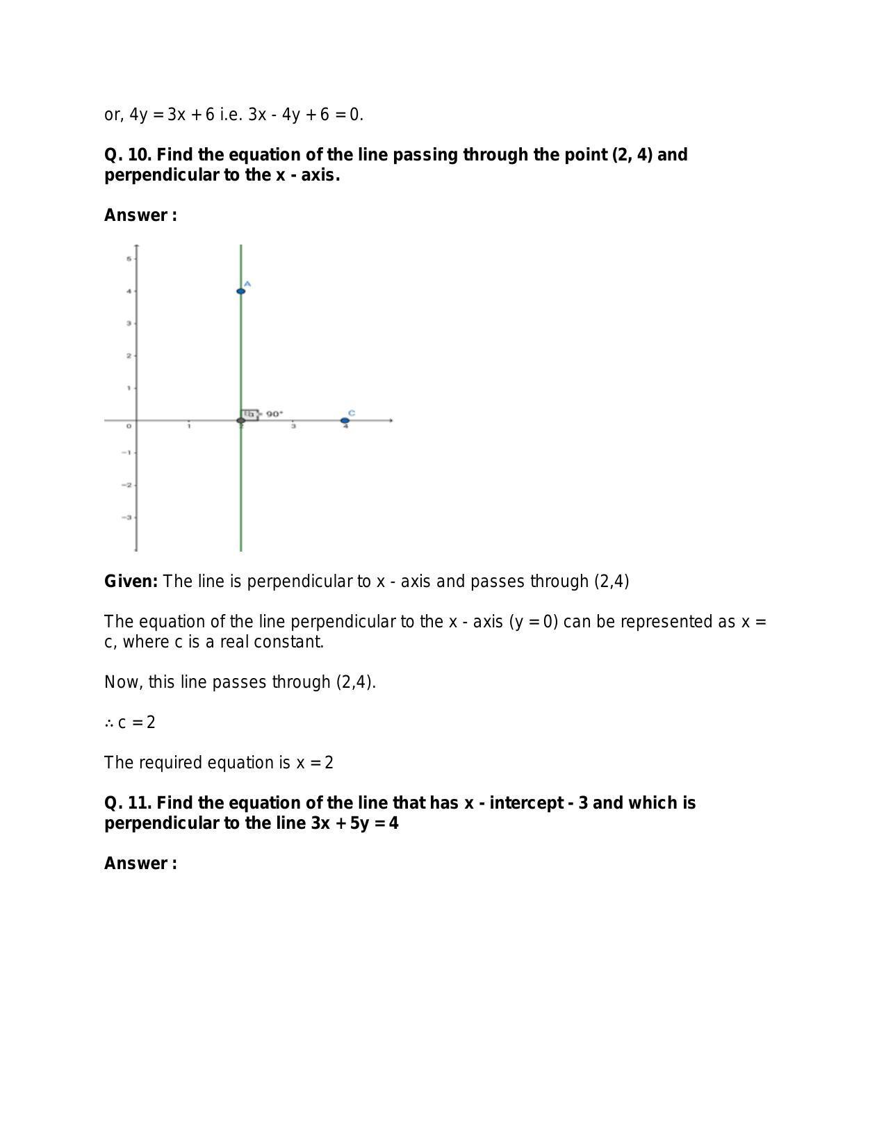 Chapter 20: Straight Lines: RS Aggarwal Class 11 Solutions  - Page 82