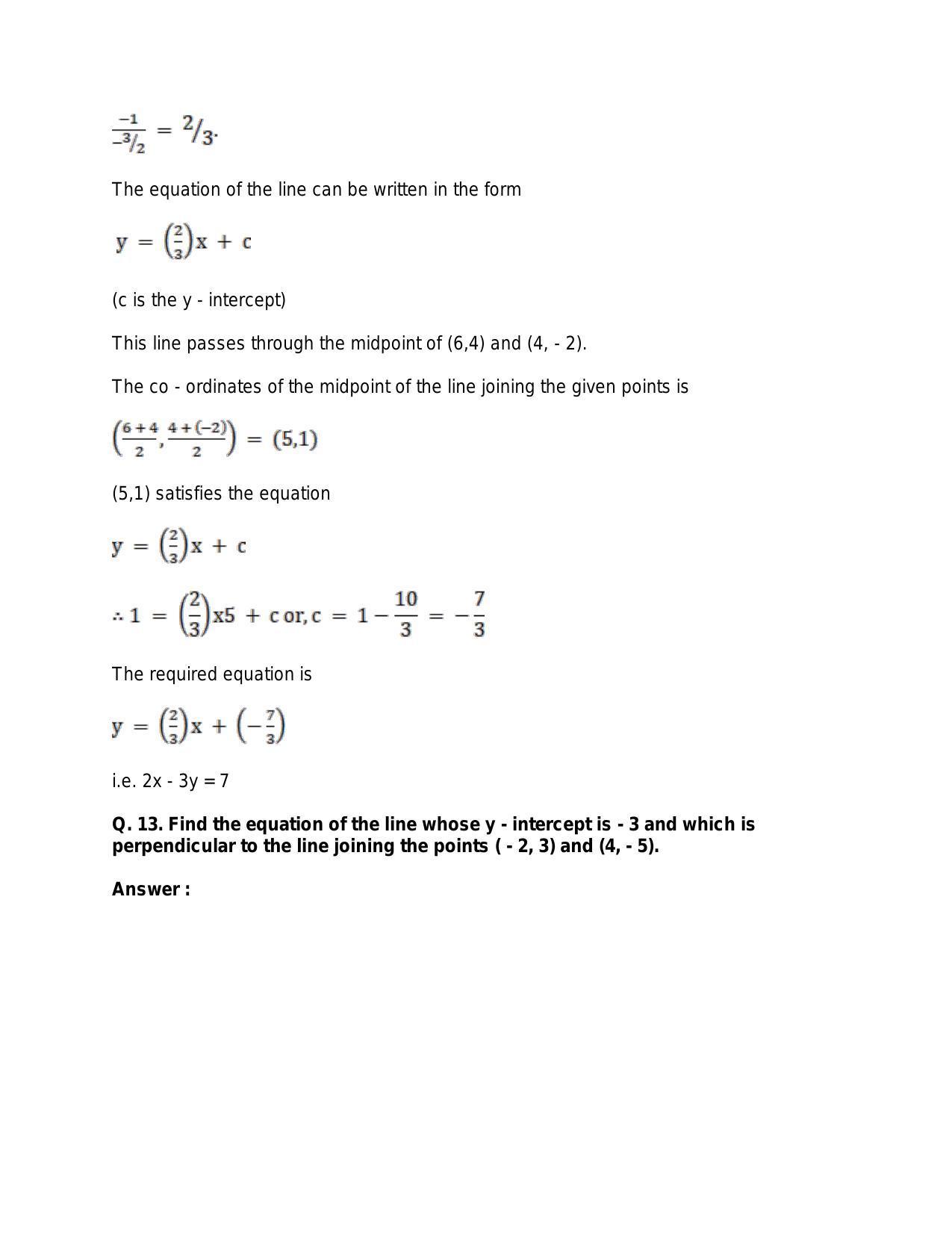 Chapter 20: Straight Lines: RS Aggarwal Class 11 Solutions  - Page 85