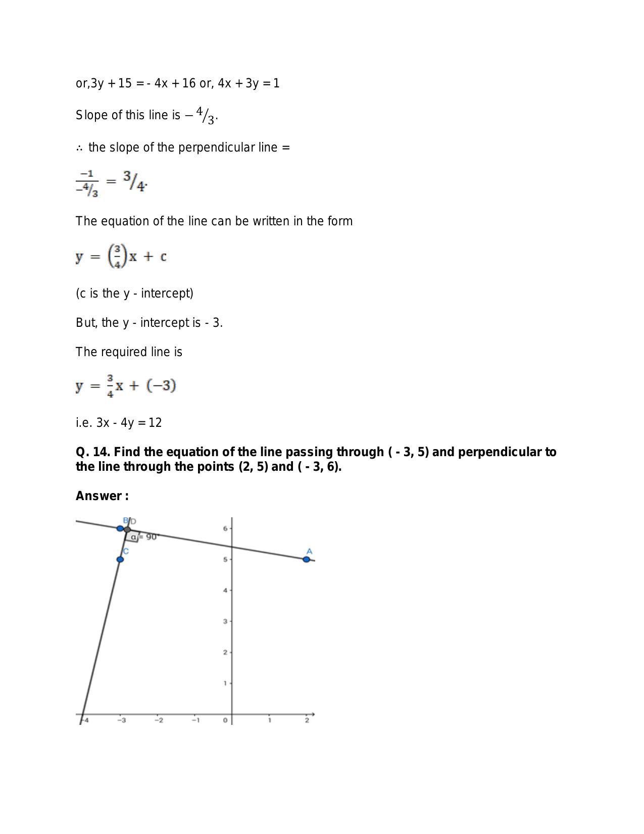 Chapter 20: Straight Lines: RS Aggarwal Class 11 Solutions  - Page 87