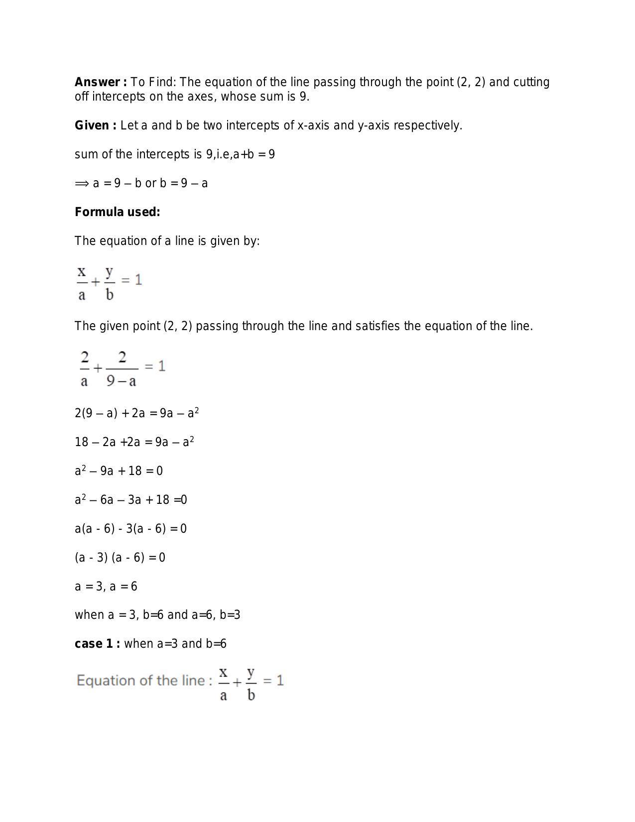 Chapter 20: Straight Lines: RS Aggarwal Class 11 Solutions  - Page 94