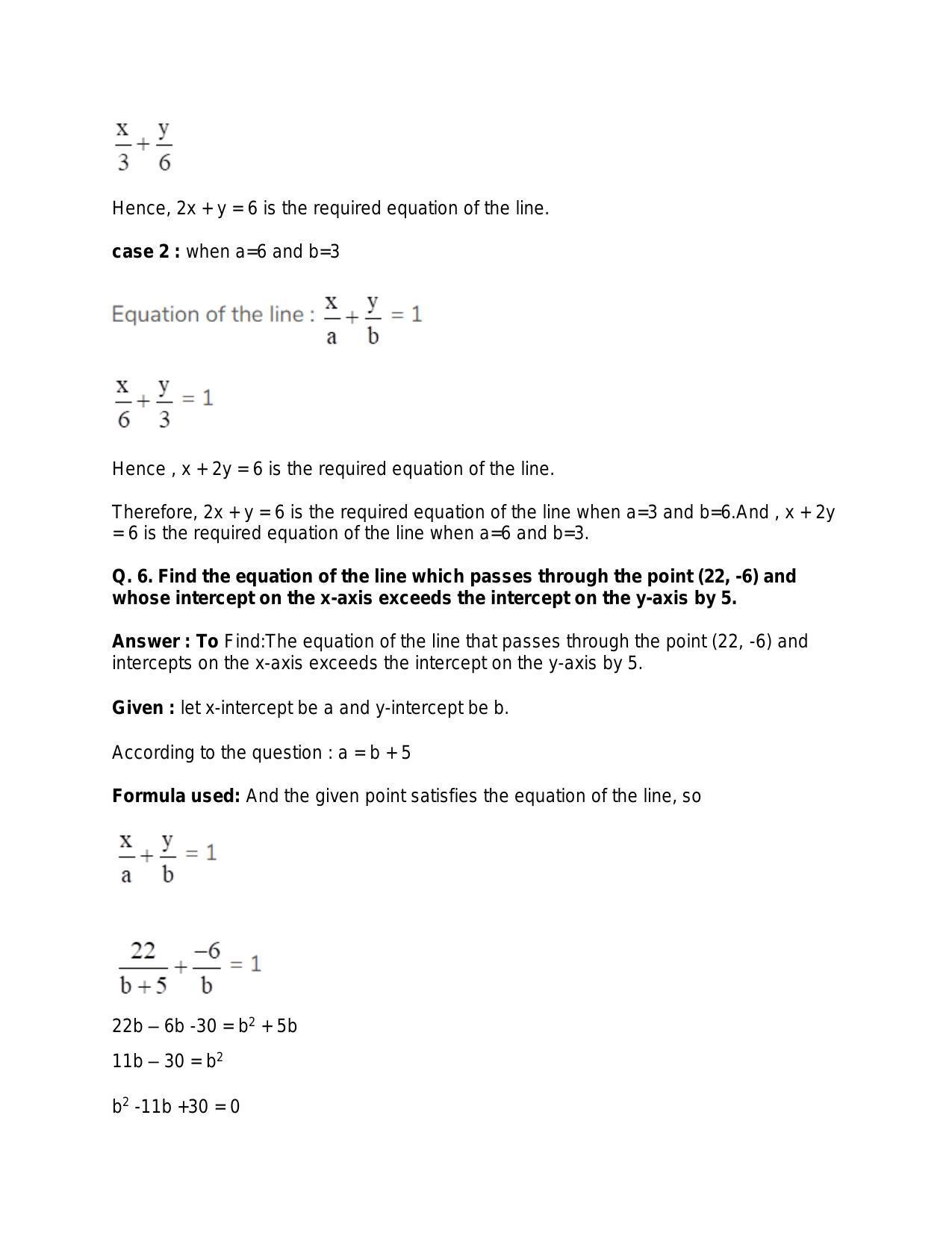Chapter 20: Straight Lines: RS Aggarwal Class 11 Solutions  - Page 95