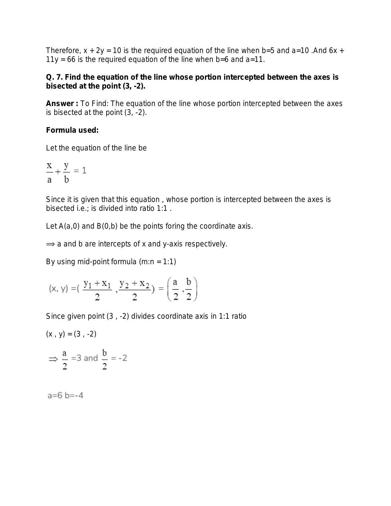 Chapter 20: Straight Lines: RS Aggarwal Class 11 Solutions  - Page 97