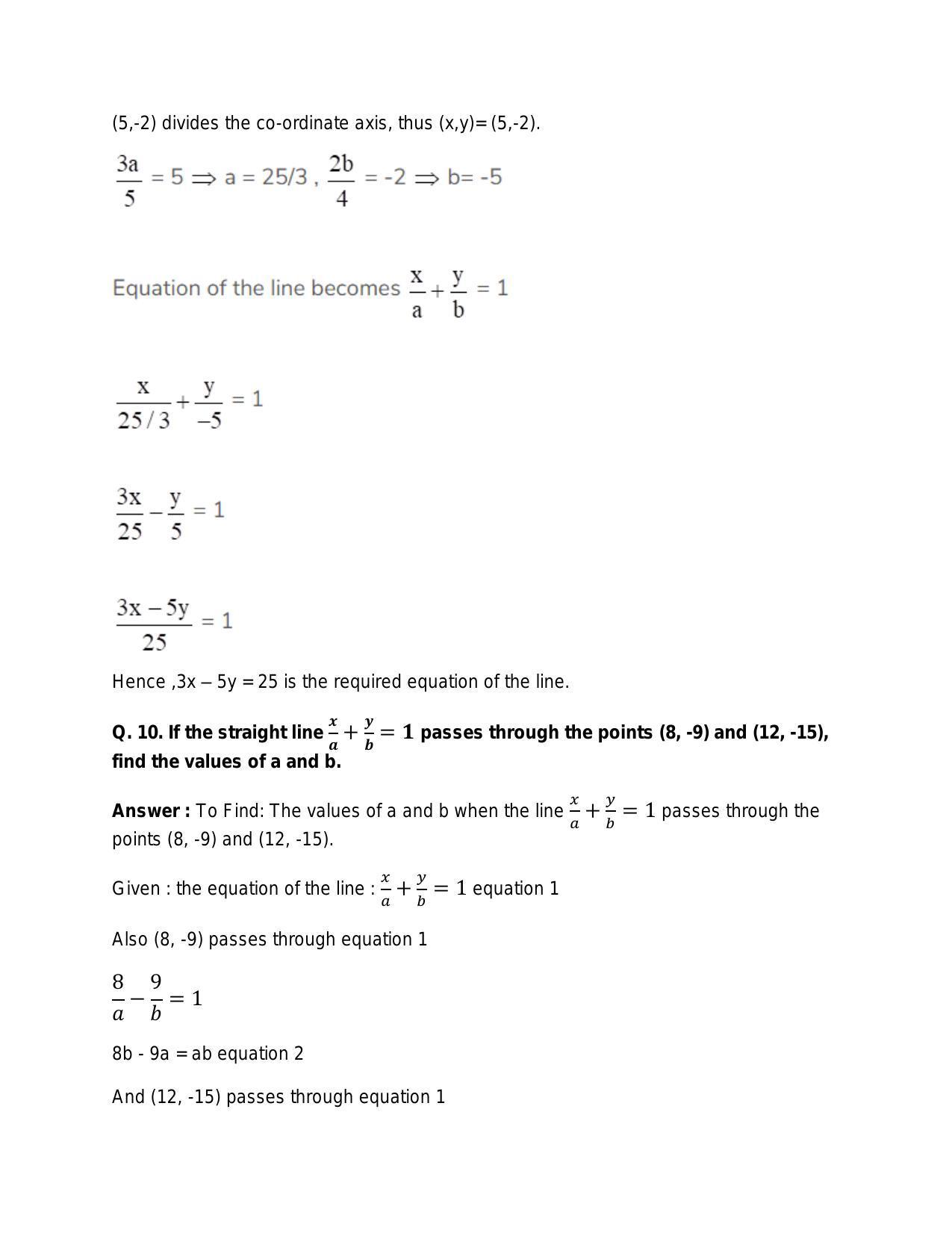 Chapter 20: Straight Lines: RS Aggarwal Class 11 Solutions  - Page 100