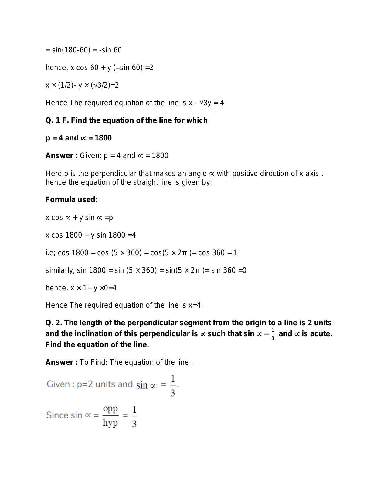 Chapter 20: Straight Lines: RS Aggarwal Class 11 Solutions  - Page 104