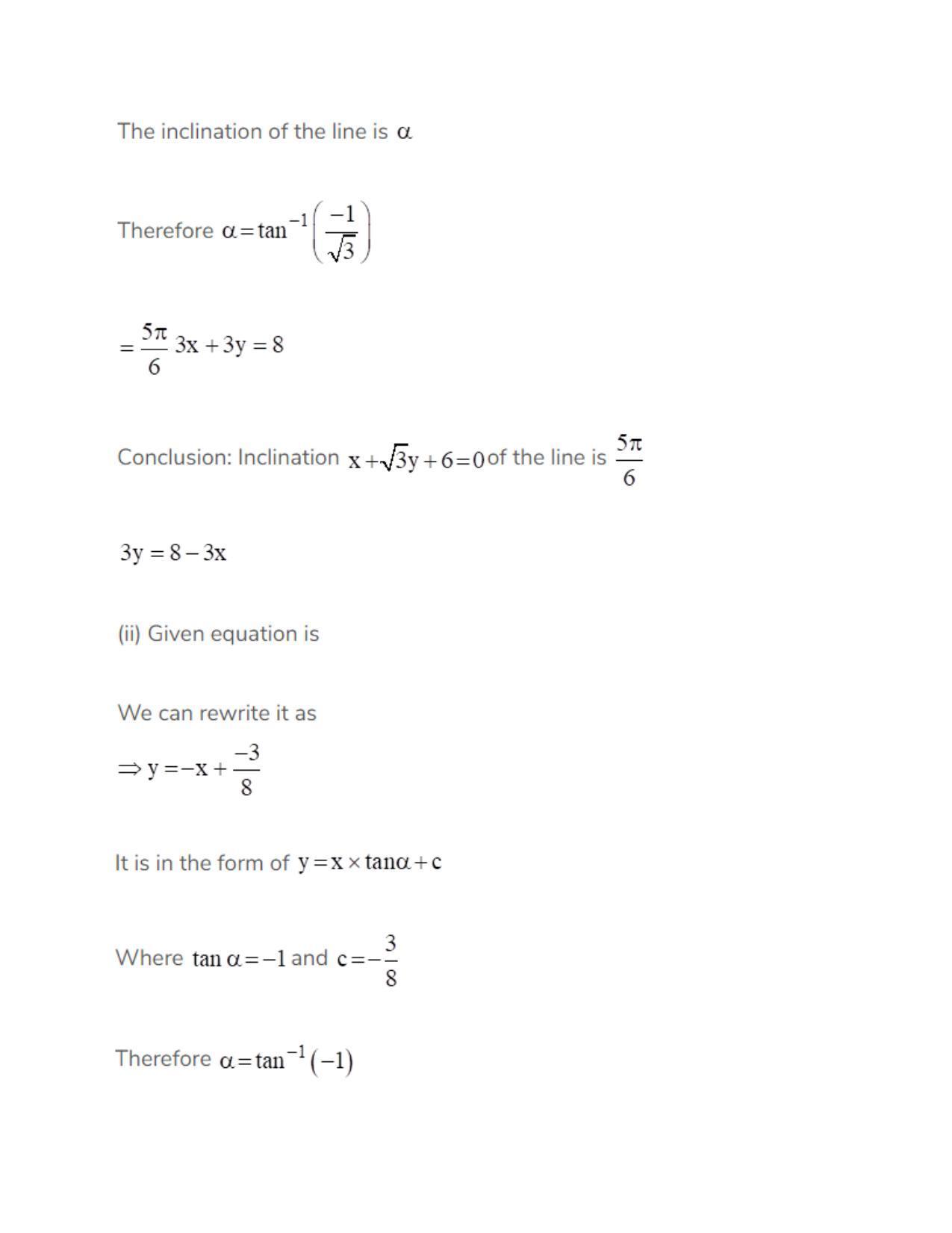 Chapter 20: Straight Lines: RS Aggarwal Class 11 Solutions  - Page 111