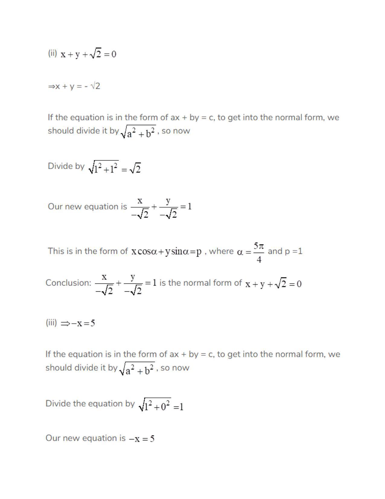 Chapter 20: Straight Lines: RS Aggarwal Class 11 Solutions  - Page 116