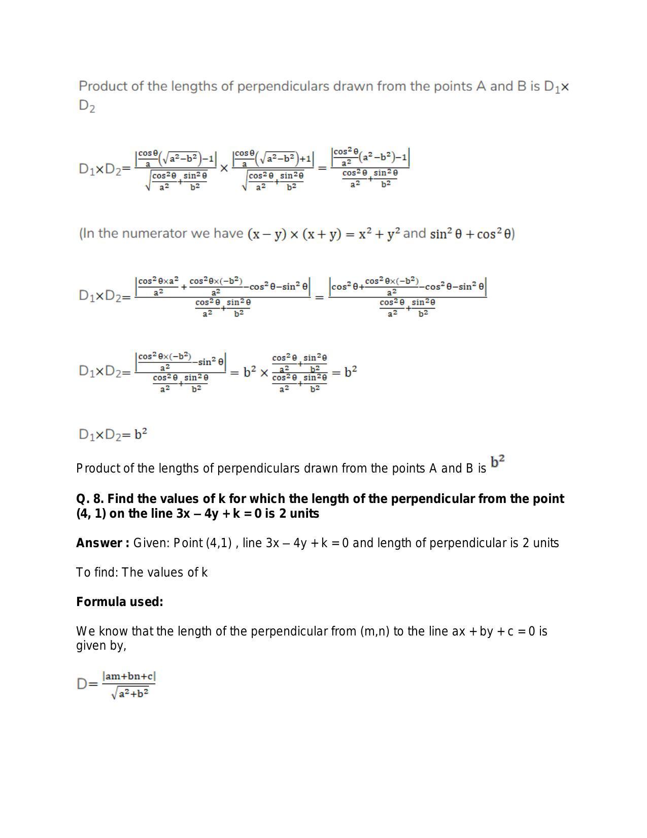 Chapter 20: Straight Lines: RS Aggarwal Class 11 Solutions  - Page 127