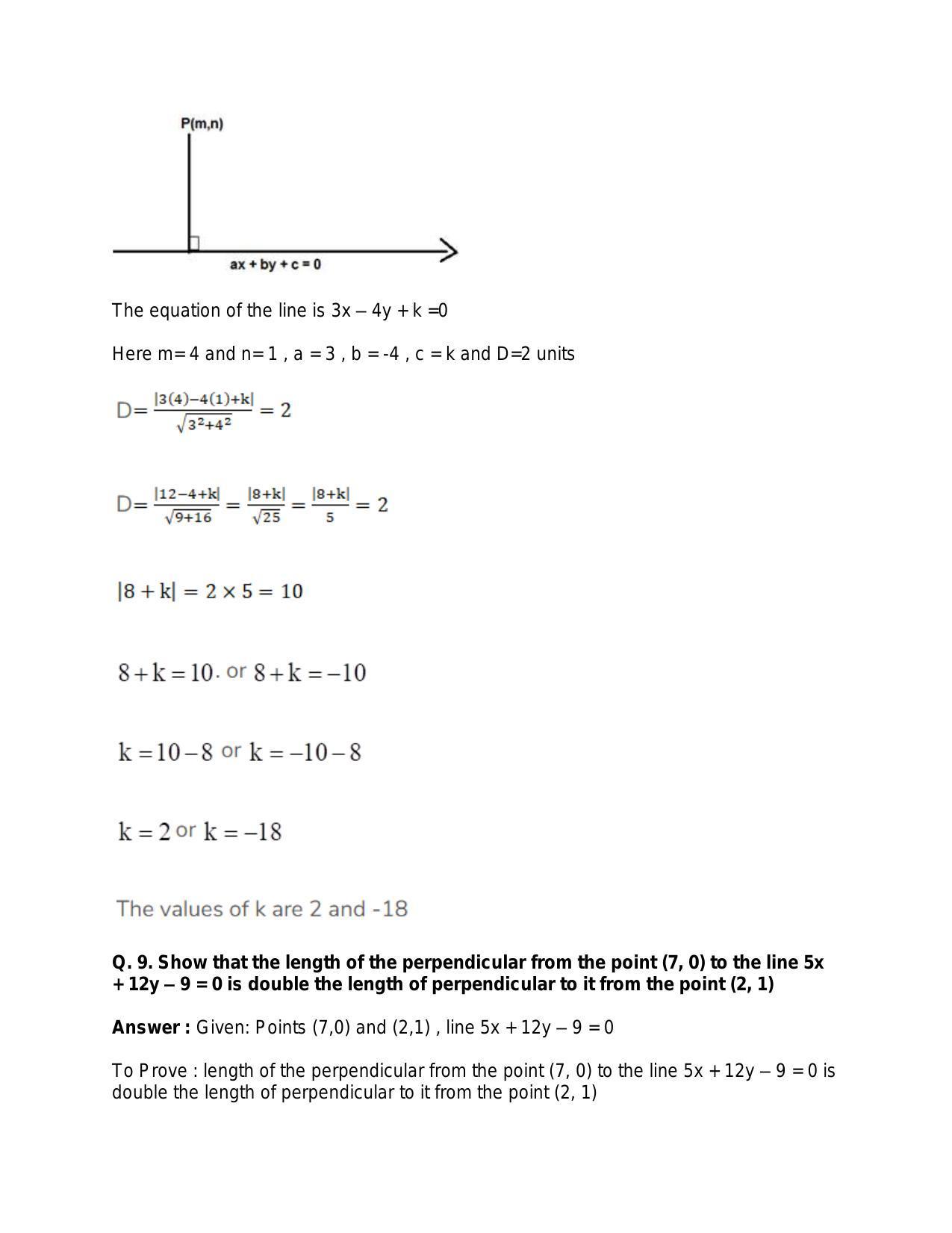 Chapter 20: Straight Lines: RS Aggarwal Class 11 Solutions  - Page 128