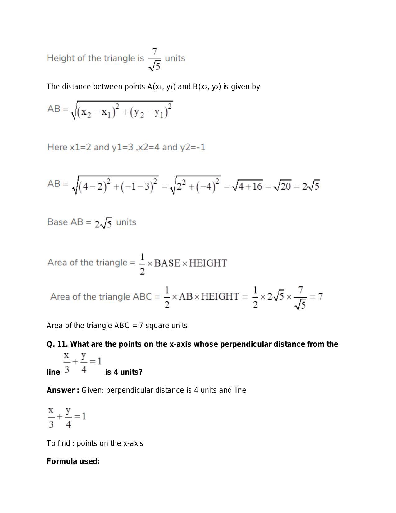 Chapter 20: Straight Lines: RS Aggarwal Class 11 Solutions  - Page 132
