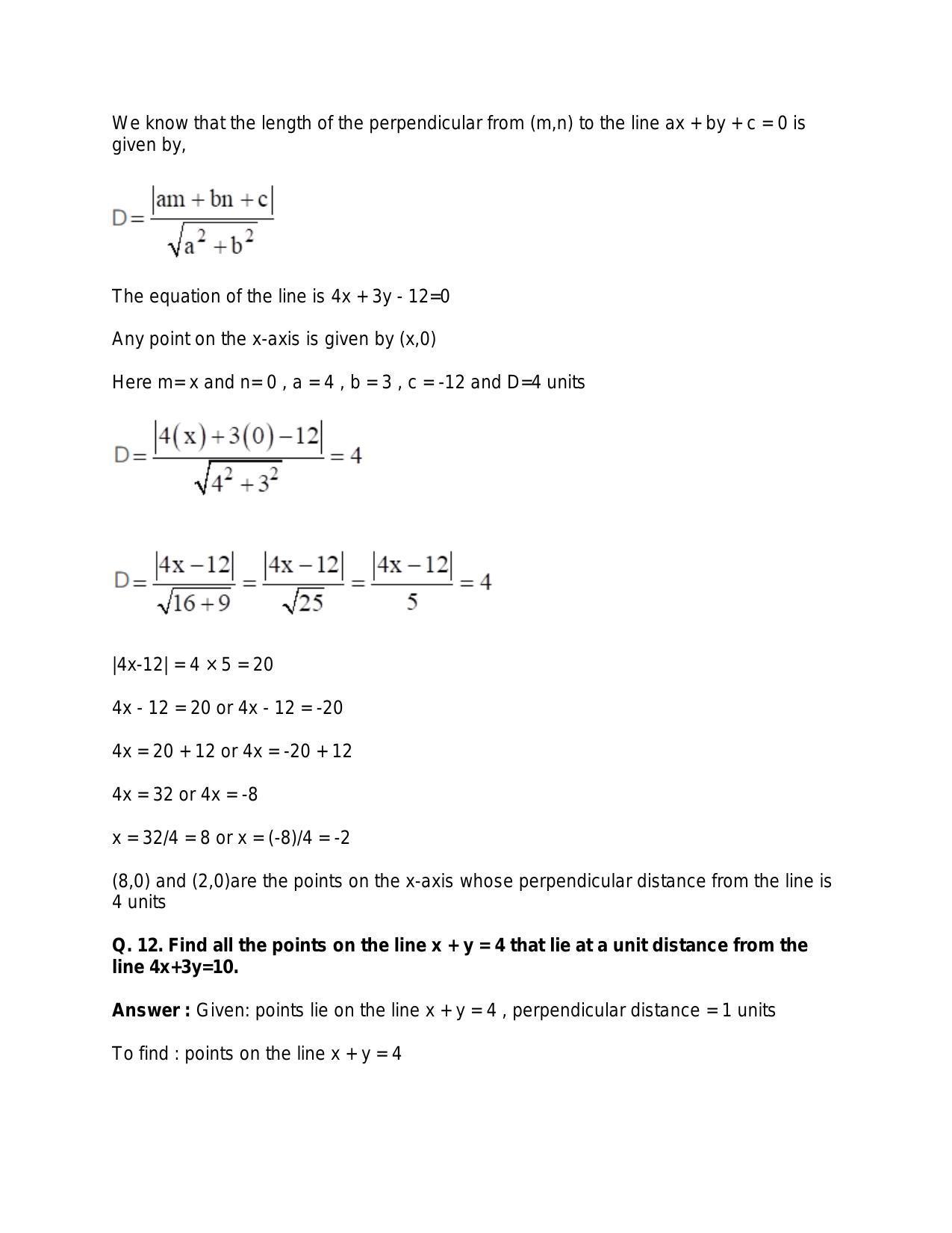 Chapter 20: Straight Lines: RS Aggarwal Class 11 Solutions  - Page 133
