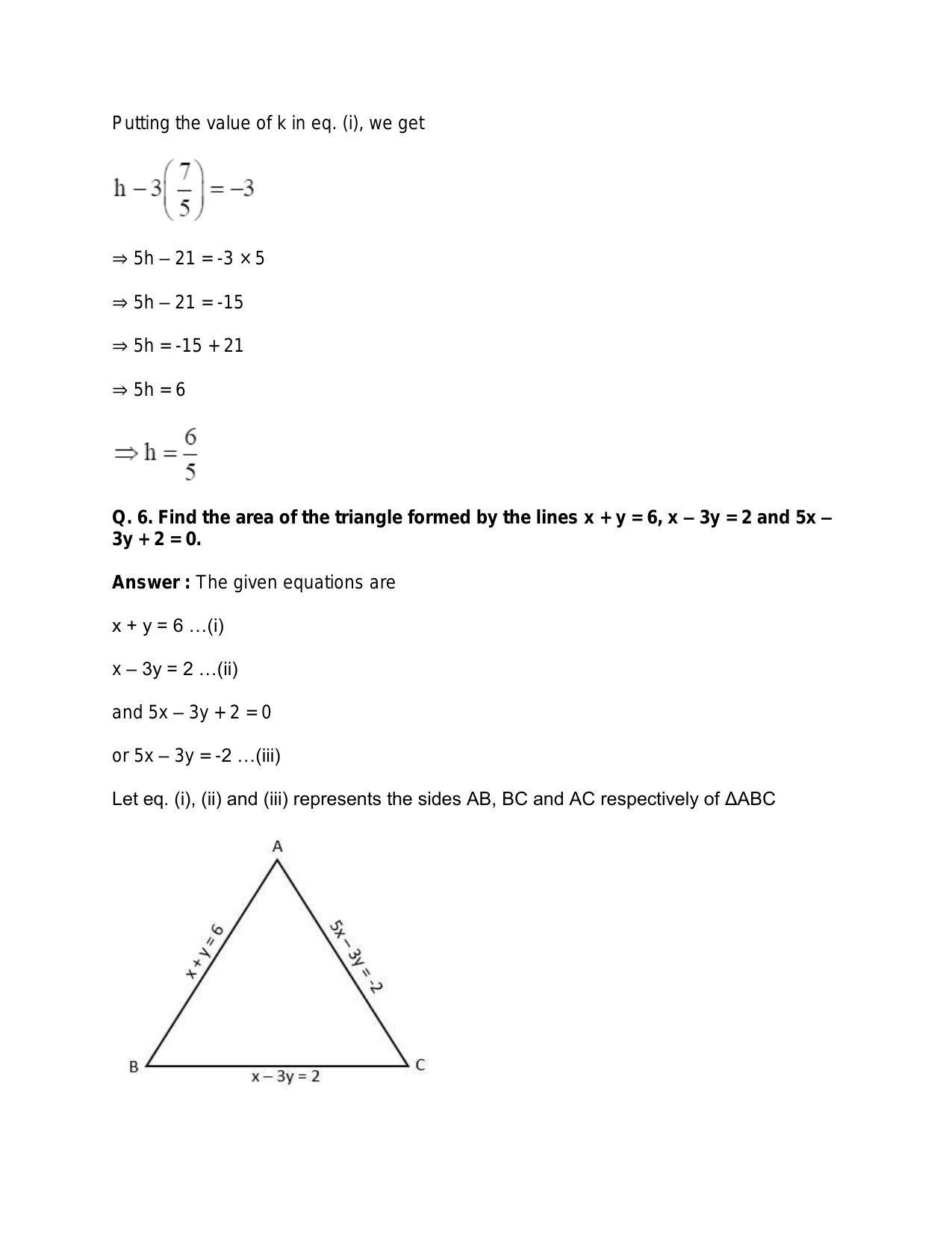 Chapter 20: Straight Lines: RS Aggarwal Class 11 Solutions  - Page 150