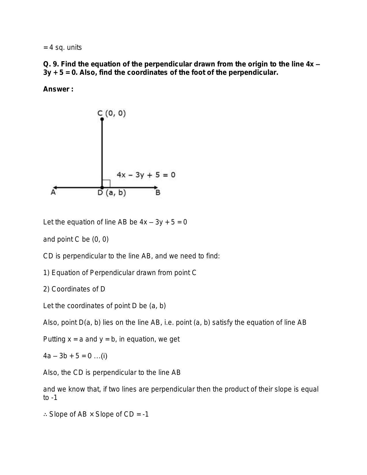 Chapter 20: Straight Lines: RS Aggarwal Class 11 Solutions  - Page 158