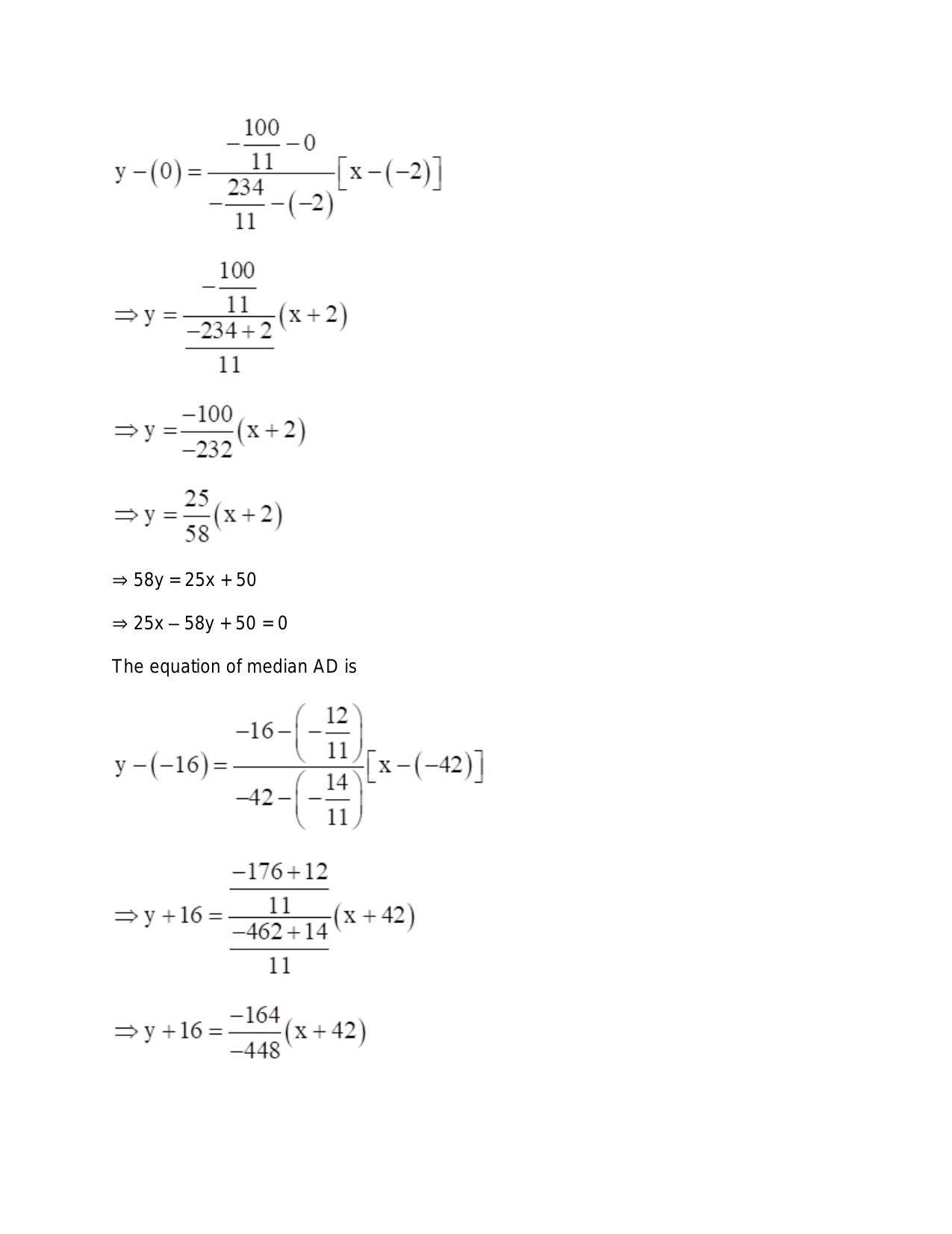 Chapter 20: Straight Lines: RS Aggarwal Class 11 Solutions  - Page 170