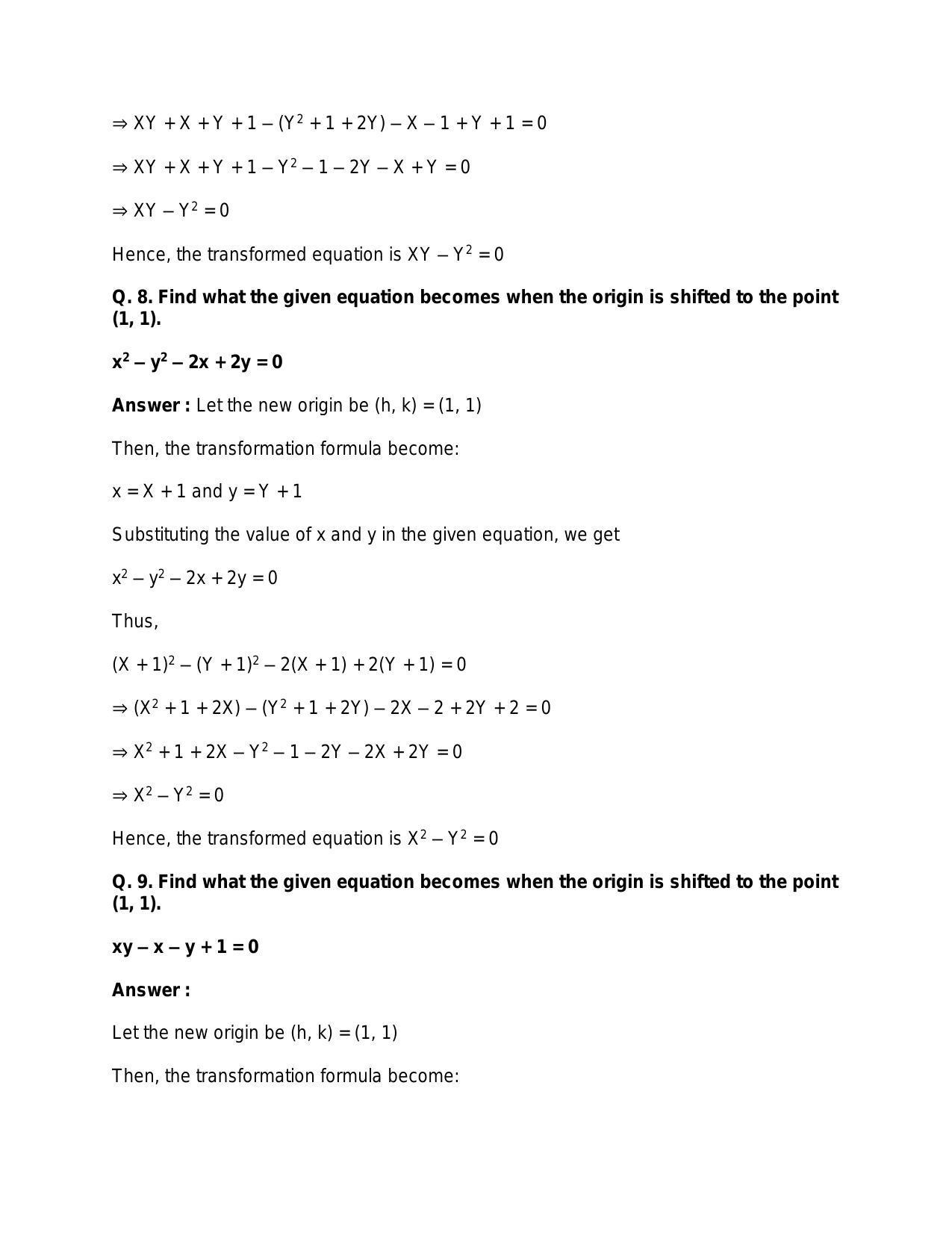 Chapter 20: Straight Lines: RS Aggarwal Class 11 Solutions  - Page 174