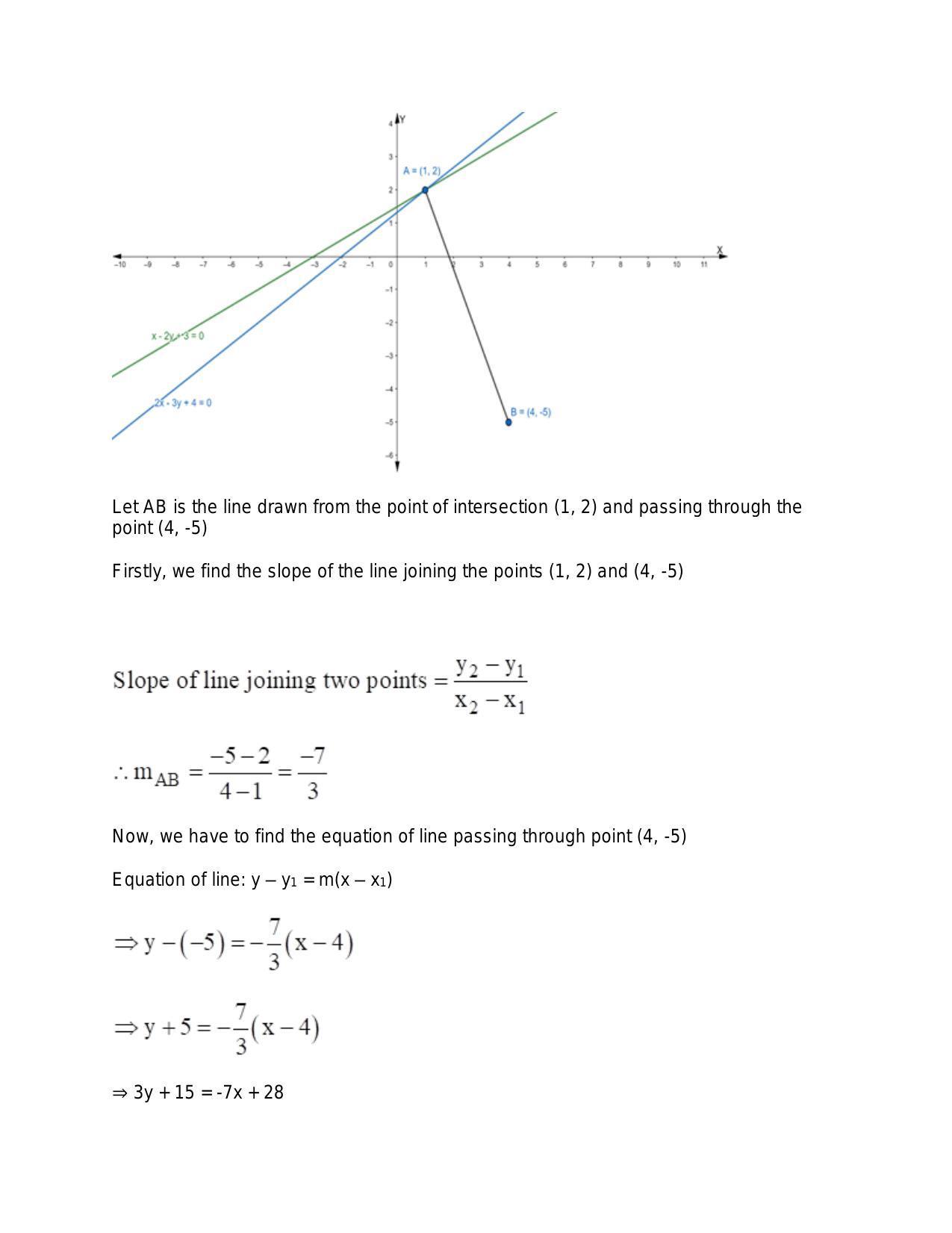 Chapter 20: Straight Lines: RS Aggarwal Class 11 Solutions  - Page 177