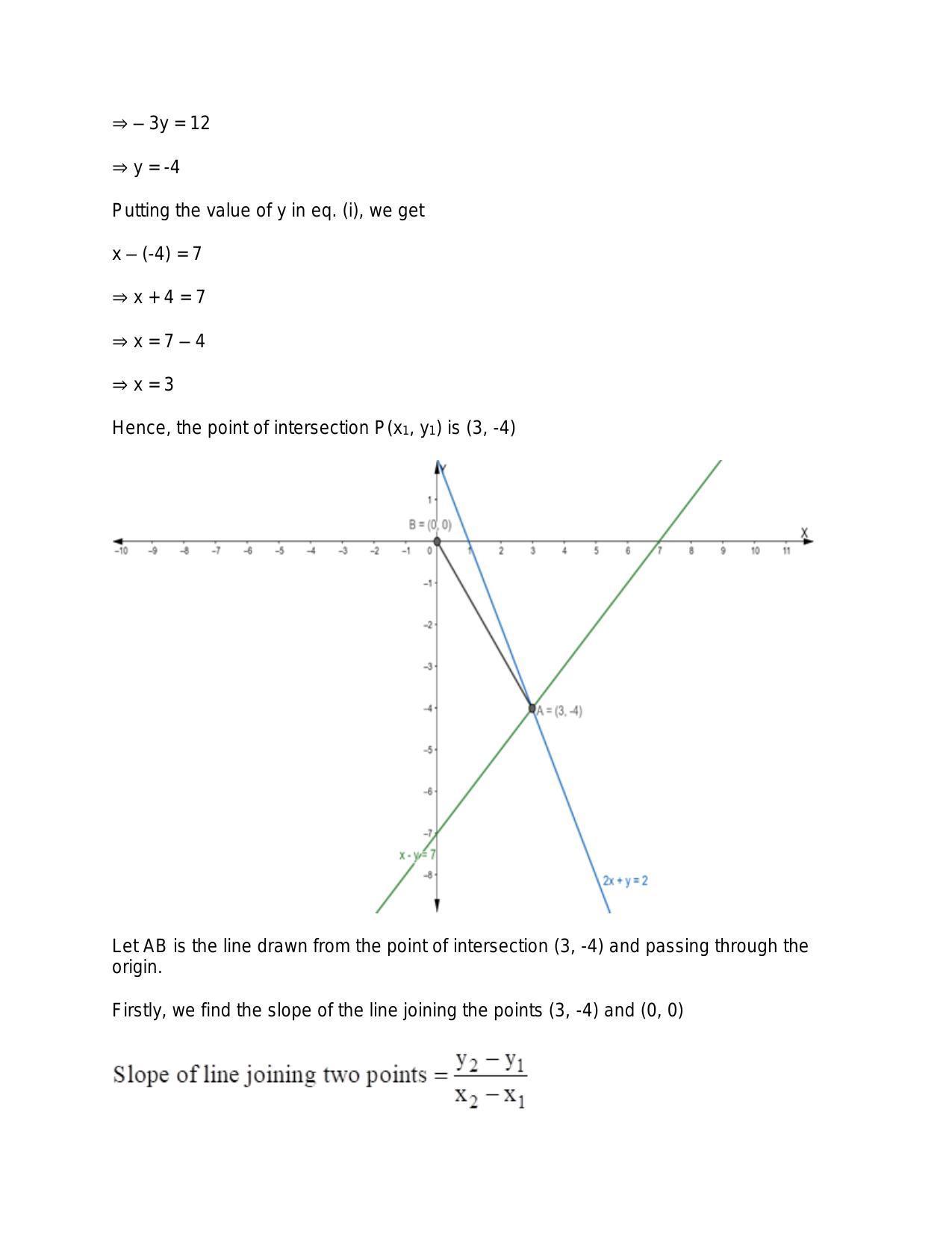 Chapter 20: Straight Lines: RS Aggarwal Class 11 Solutions  - Page 179
