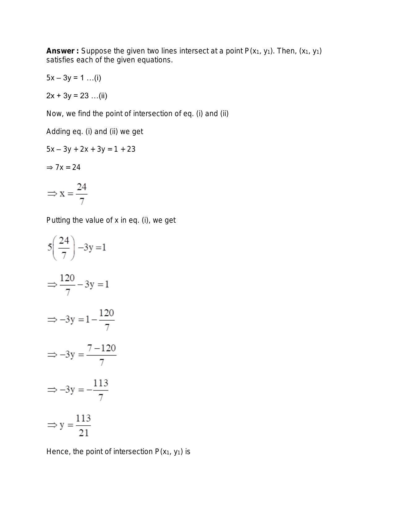 Chapter 20: Straight Lines: RS Aggarwal Class 11 Solutions  - Page 186
