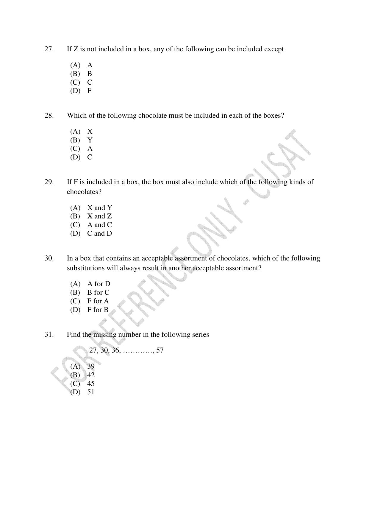 CUSAT CAT 2023 5 YEAR LLB Question Paper - Page 6