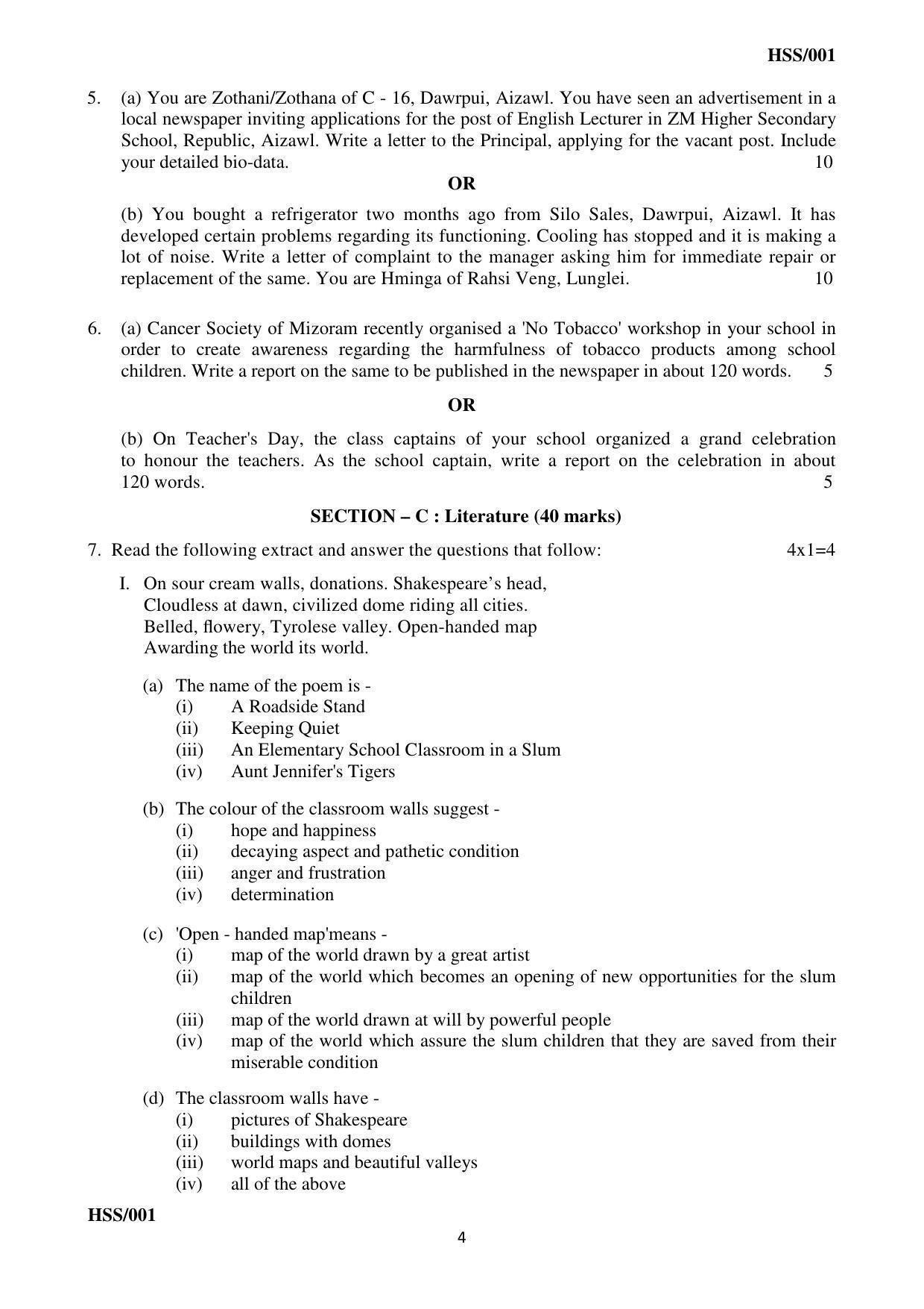 MBSE HSSLC All subject Sample Papers - Page 10