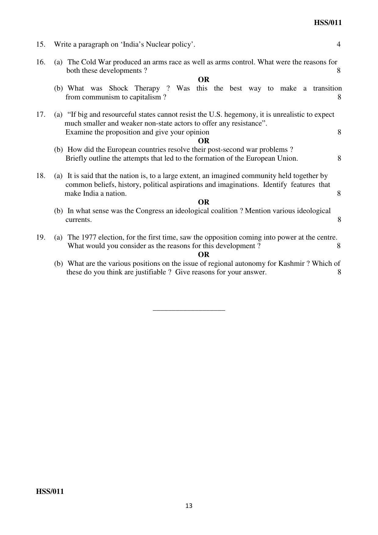 MBSE HSSLC All subject Sample Papers - Page 19