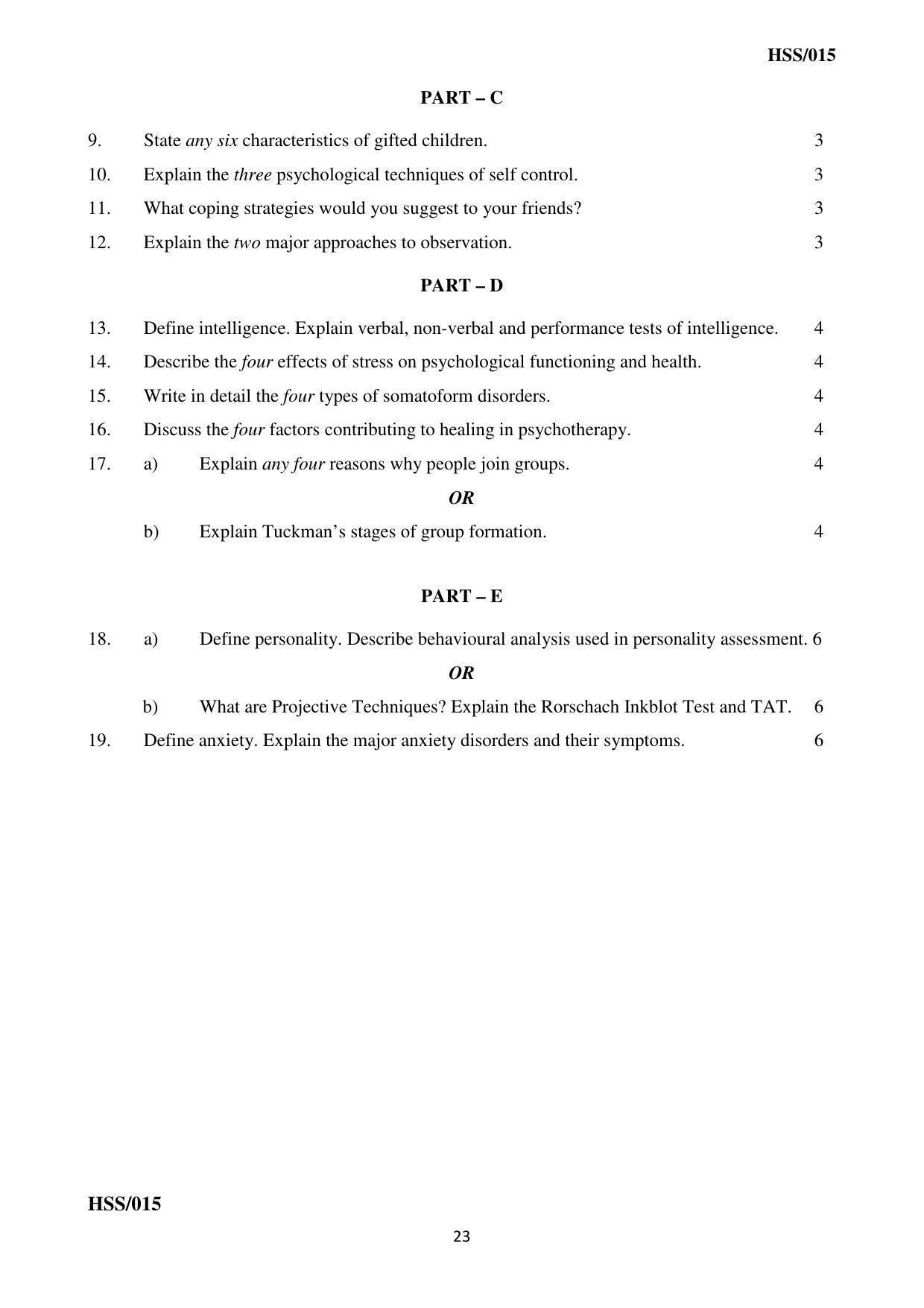 MBSE HSSLC All subject Sample Papers - Page 29