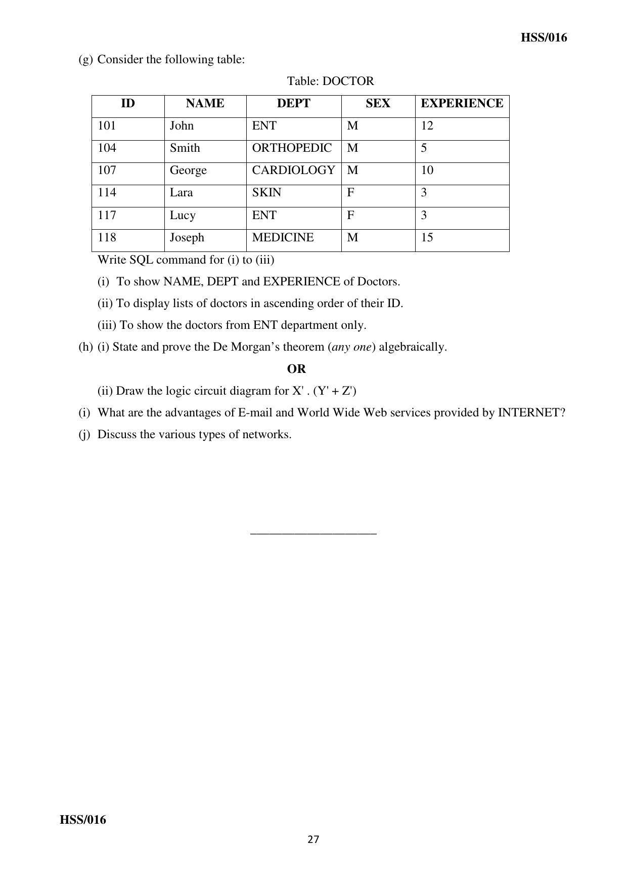 MBSE HSSLC All subject Sample Papers - Page 33