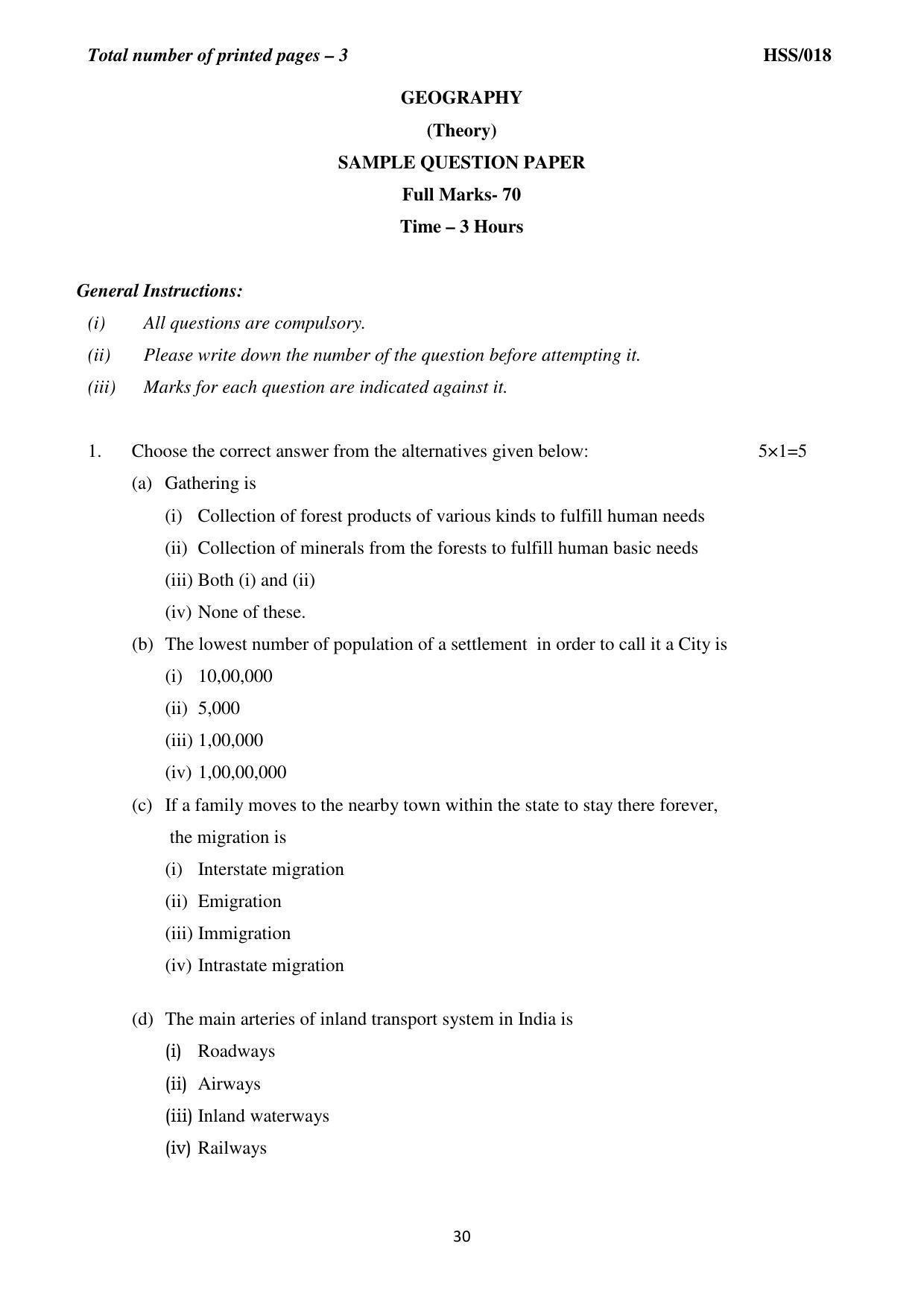 MBSE HSSLC All subject Sample Papers - Page 36