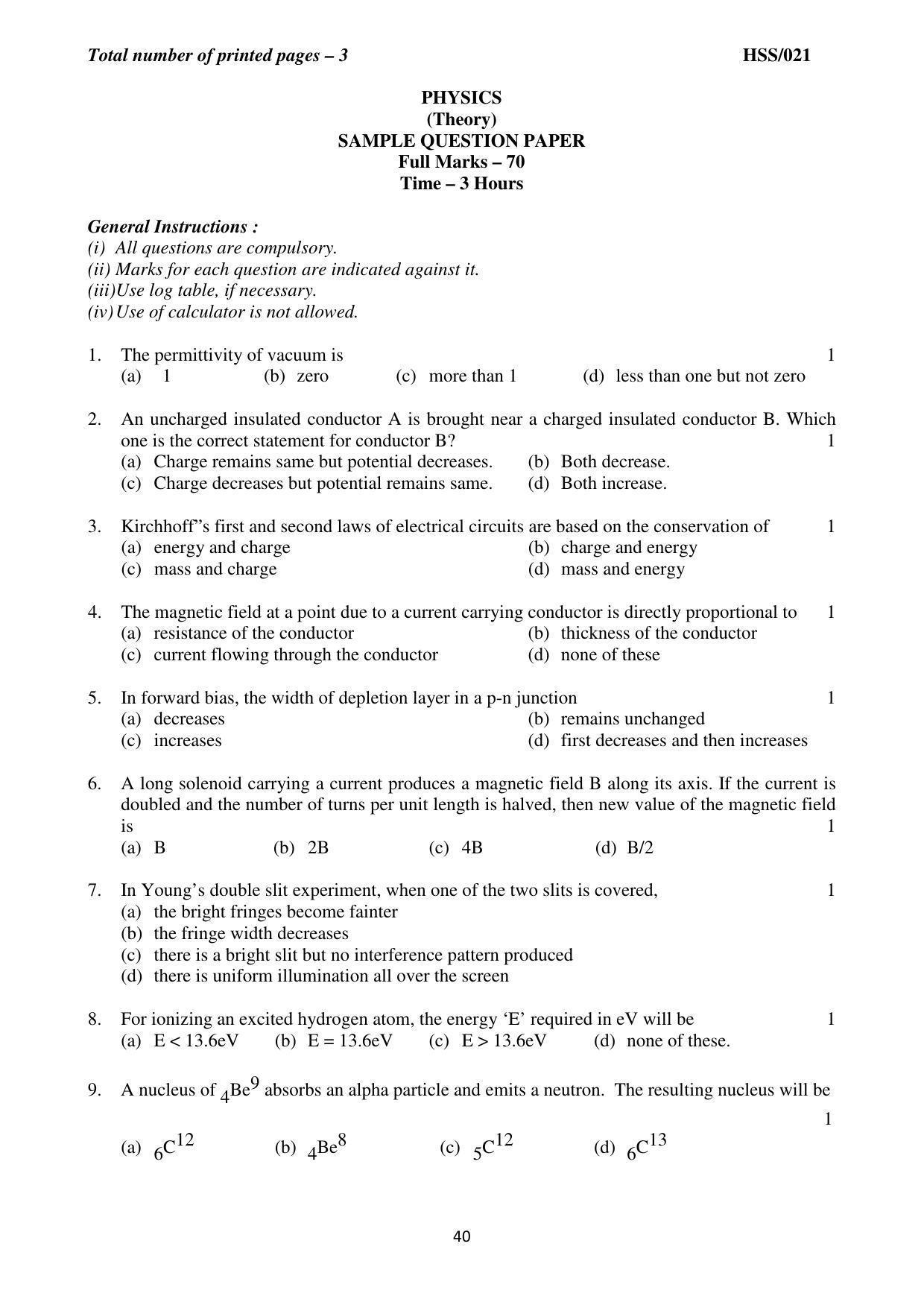 MBSE HSSLC All subject Sample Papers - Page 46