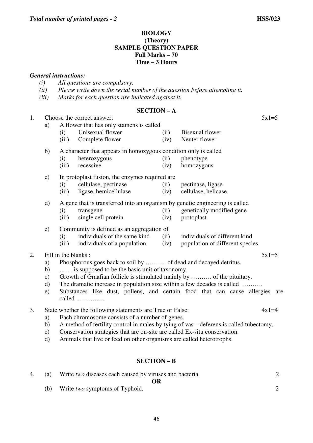 MBSE HSSLC All subject Sample Papers - Page 52