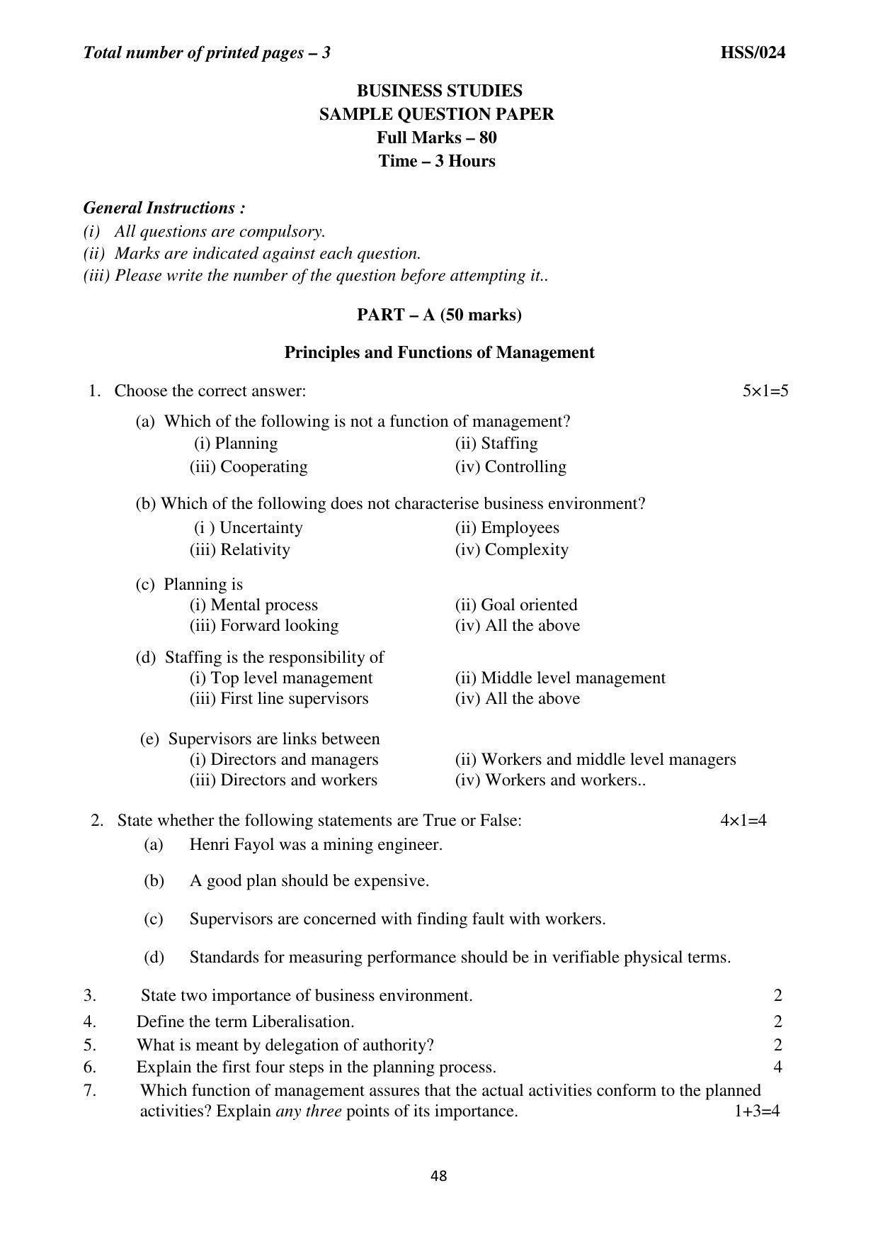 MBSE HSSLC All subject Sample Papers - Page 54