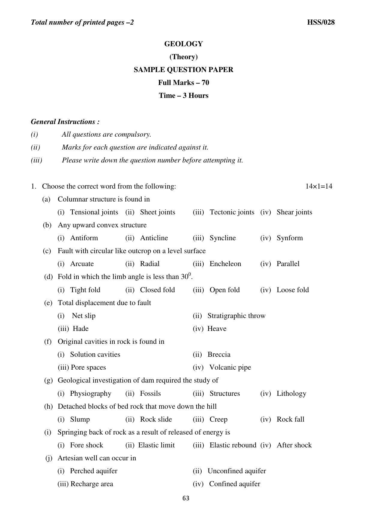 MBSE HSSLC All subject Sample Papers - Page 69