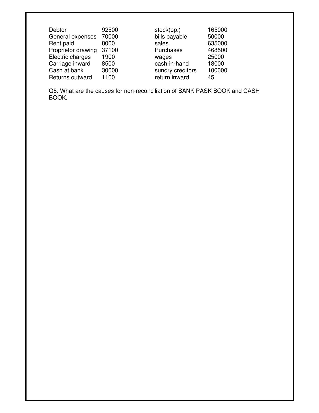 CBSE Worksheets for Class 11 Accountancy Assignment 2 - Page 2