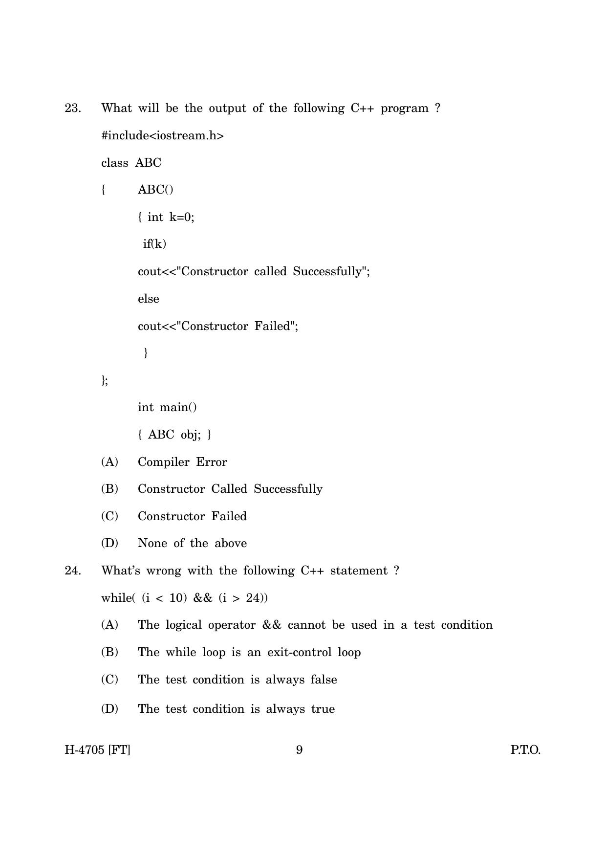 Goa Board Class 12 Computer Science (November 2022) Question Paper - Page 9
