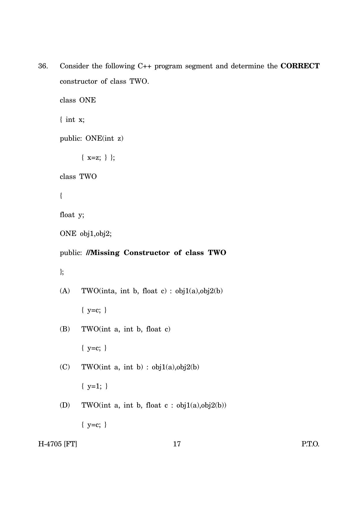 Goa Board Class 12 Computer Science (November 2022) Question Paper - Page 17