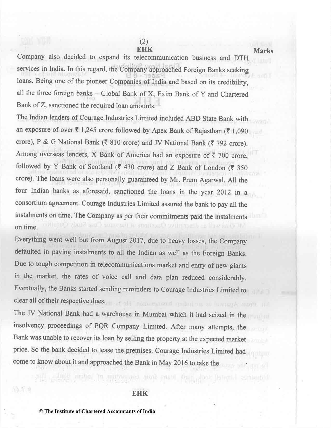CA Final Nov 2022 Question Paper - Paper 6D – Economic Laws - Page 2
