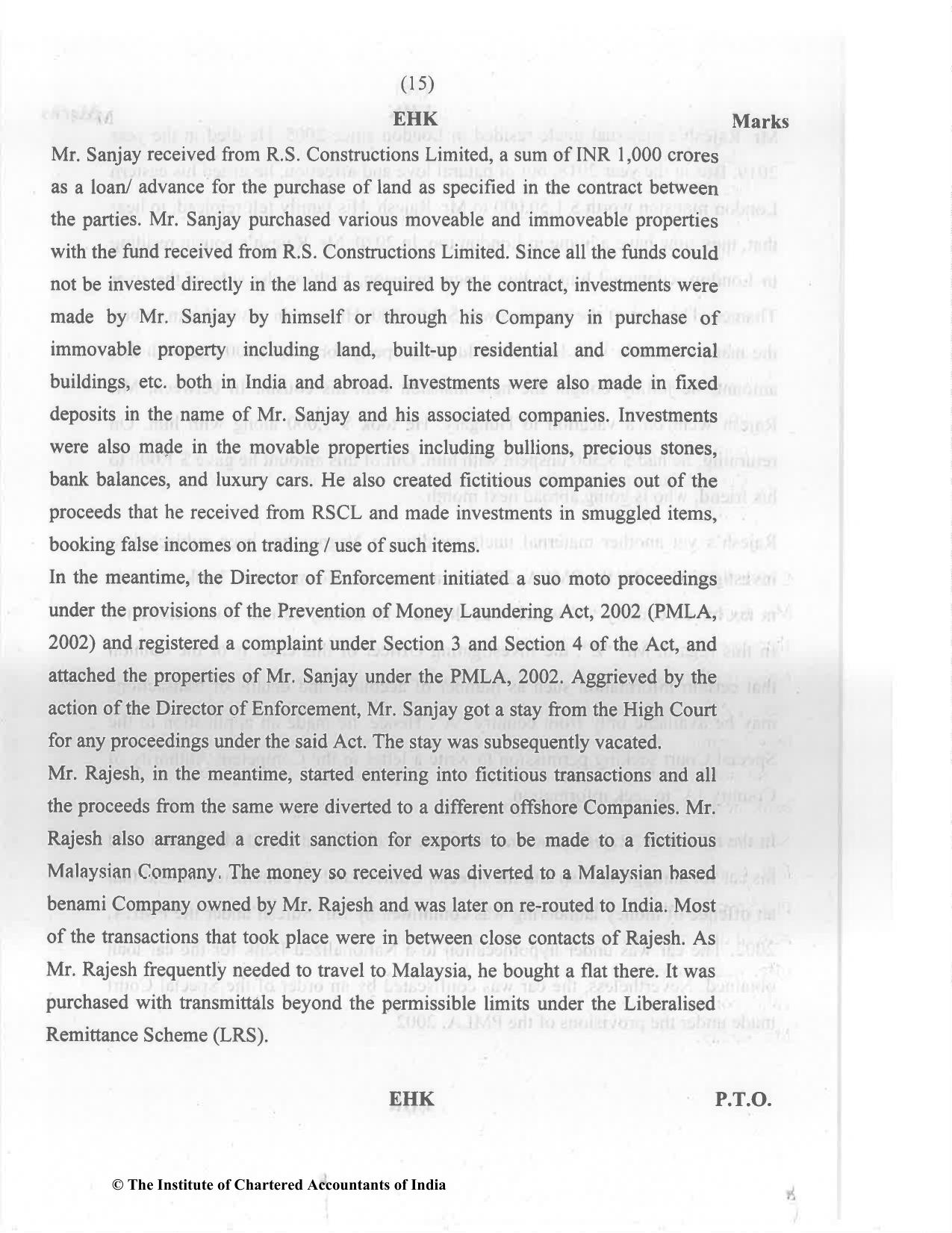 CA Final Nov 2022 Question Paper - Paper 6D – Economic Laws - Page 15