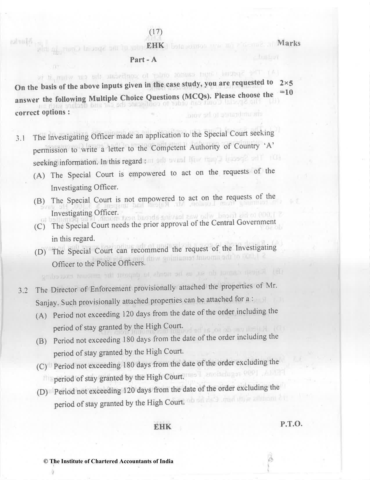 CA Final Nov 2022 Question Paper - Paper 6D – Economic Laws - Page 17