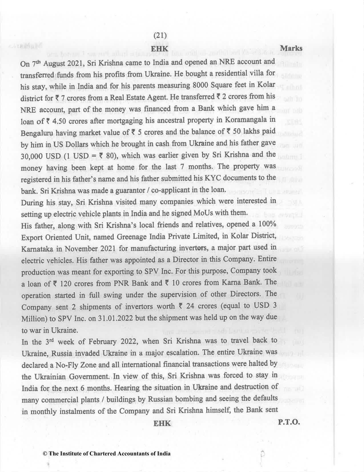 CA Final Nov 2022 Question Paper - Paper 6D – Economic Laws - Page 21