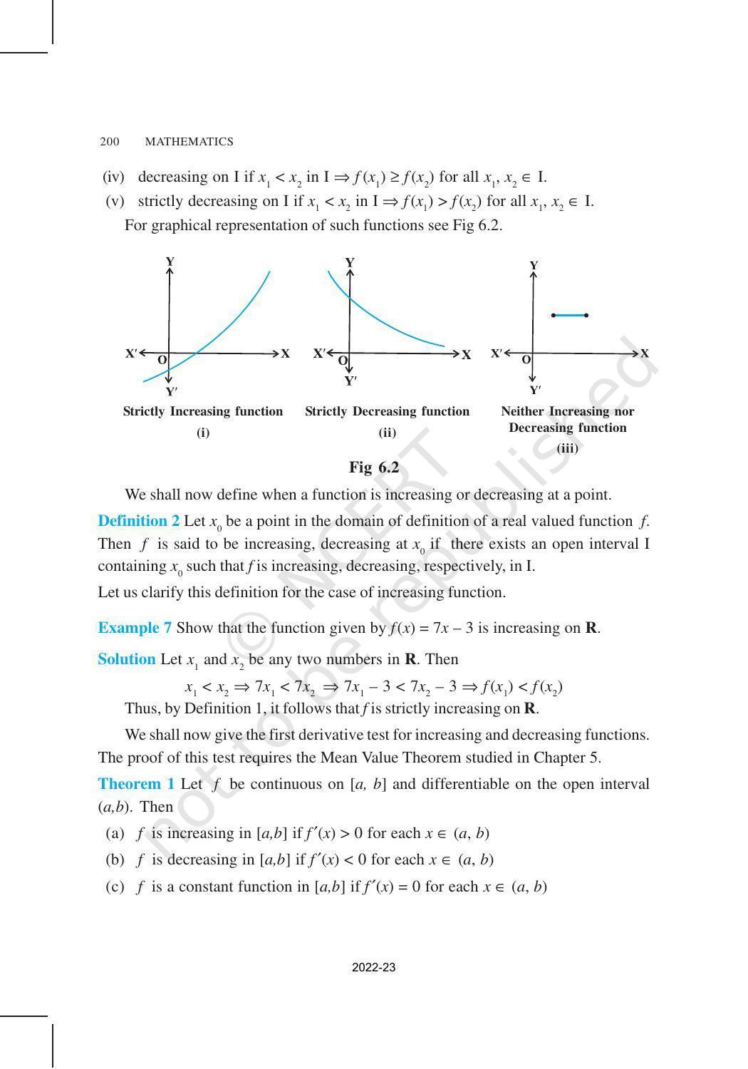 NCERT Book for Class 12 Maths Chapter 6 Application of Derivatives - Page 7