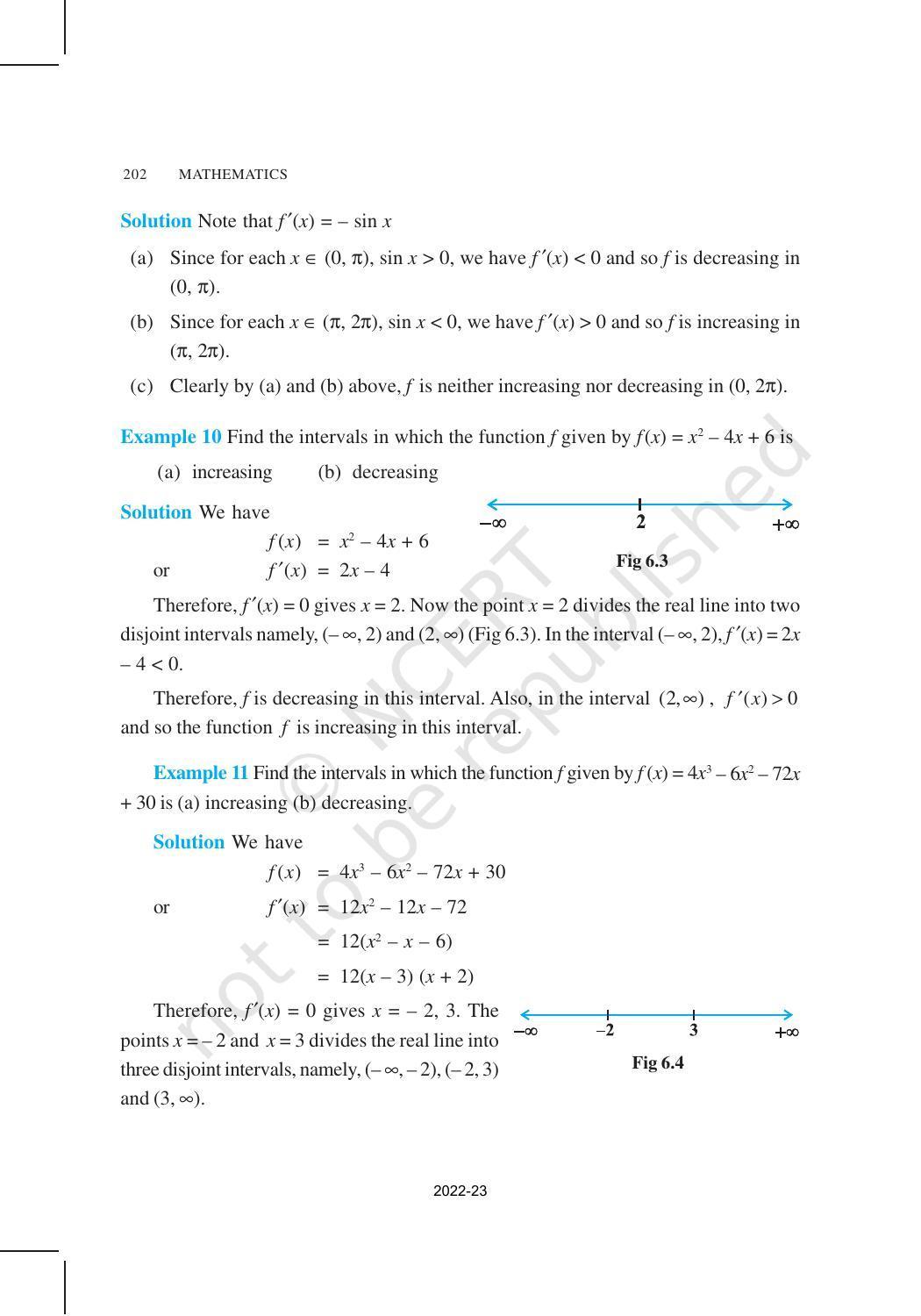 NCERT Book for Class 12 Maths Chapter 6 Application of Derivatives - Page 9