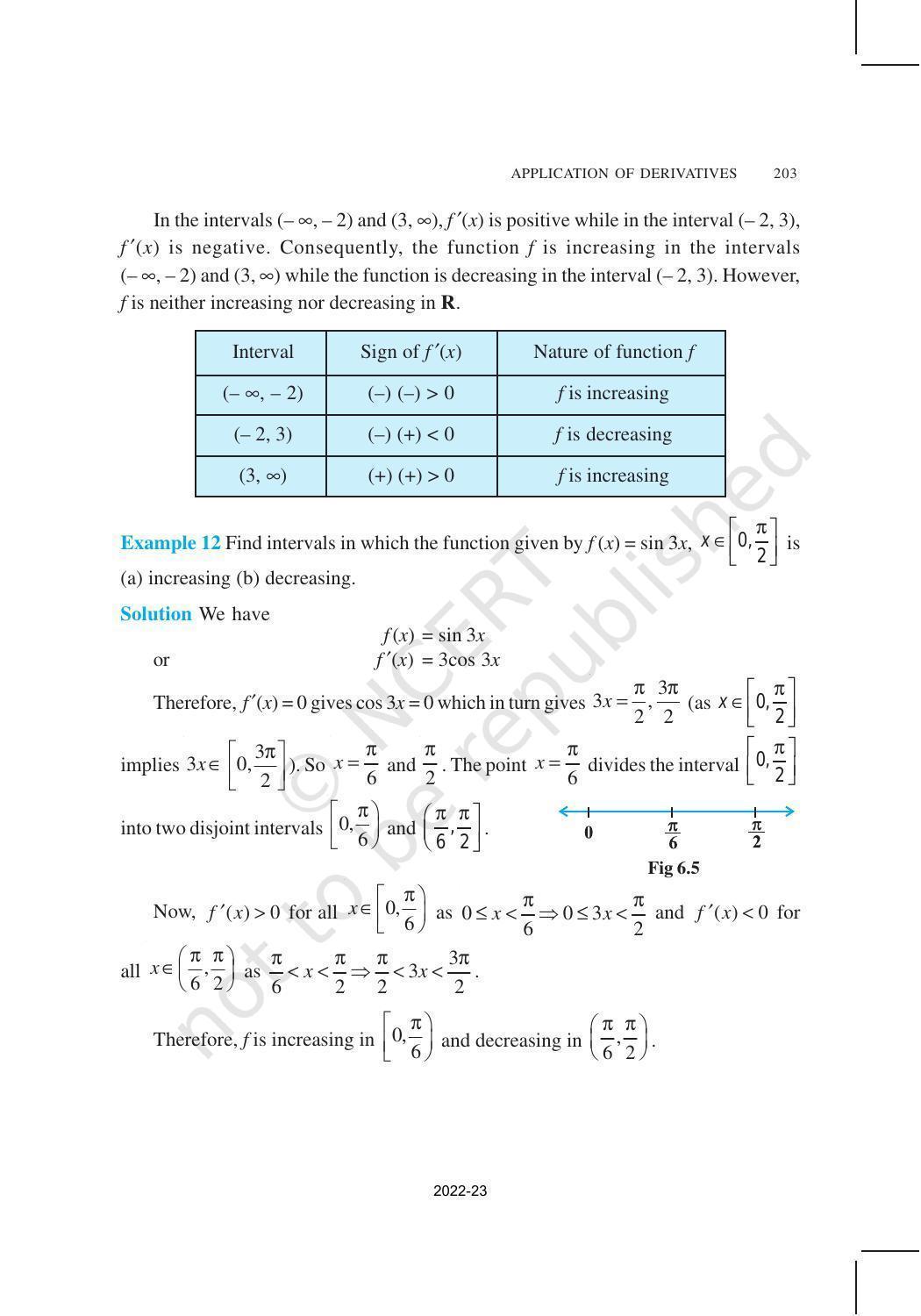 NCERT Book for Class 12 Maths Chapter 6 Application of Derivatives - Page 10