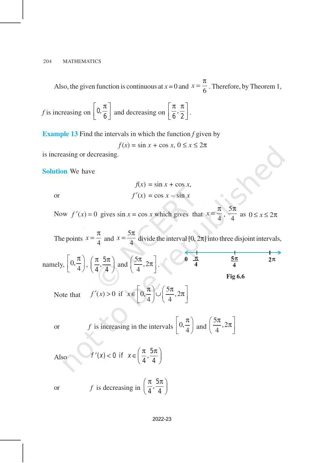 NCERT Book for Class 12 Maths Chapter 6 Application of Derivatives - Page 11