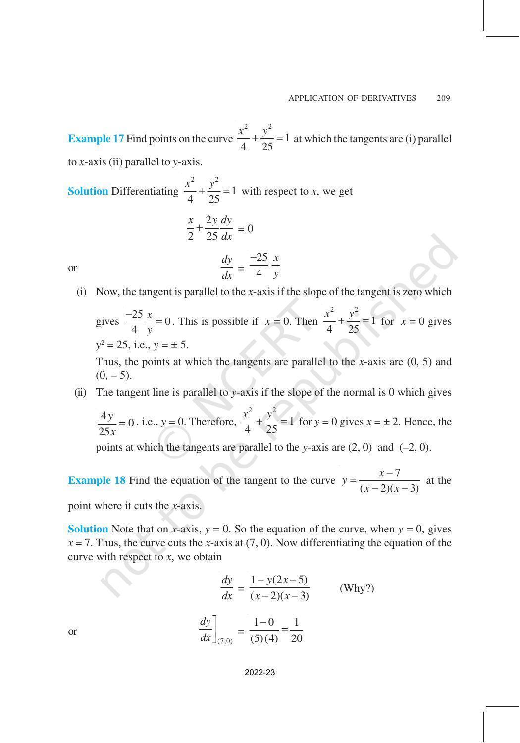 NCERT Book for Class 12 Maths Chapter 6 Application of Derivatives - Page 16