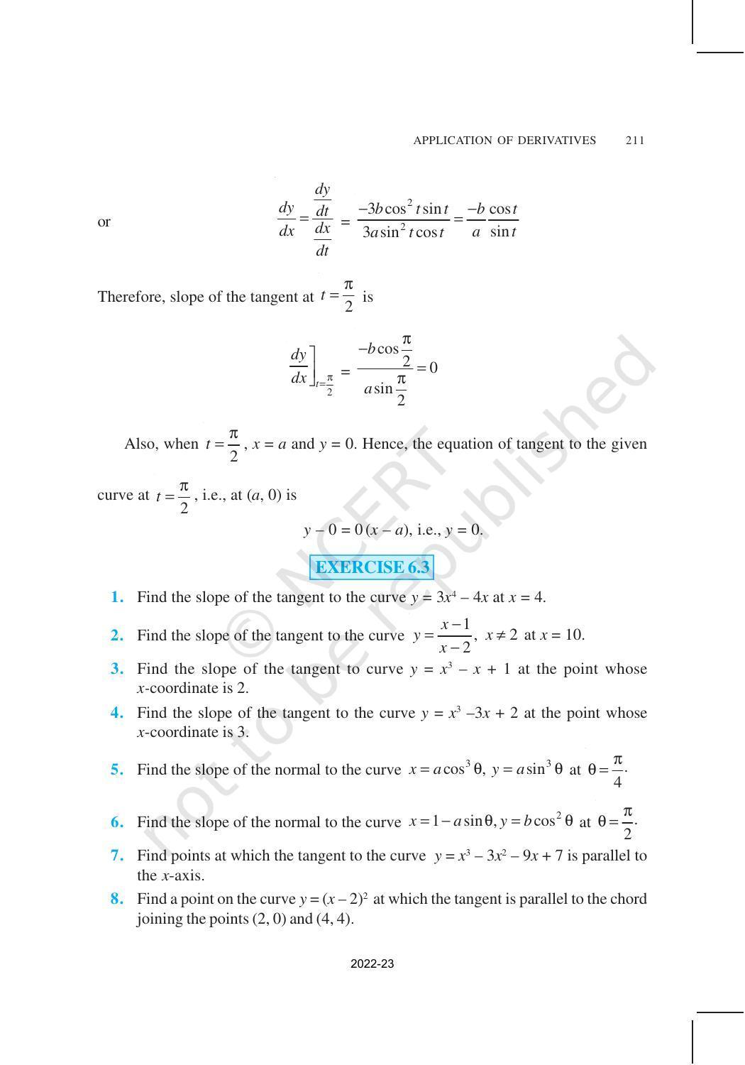 NCERT Book for Class 12 Maths Chapter 6 Application of Derivatives - Page 18