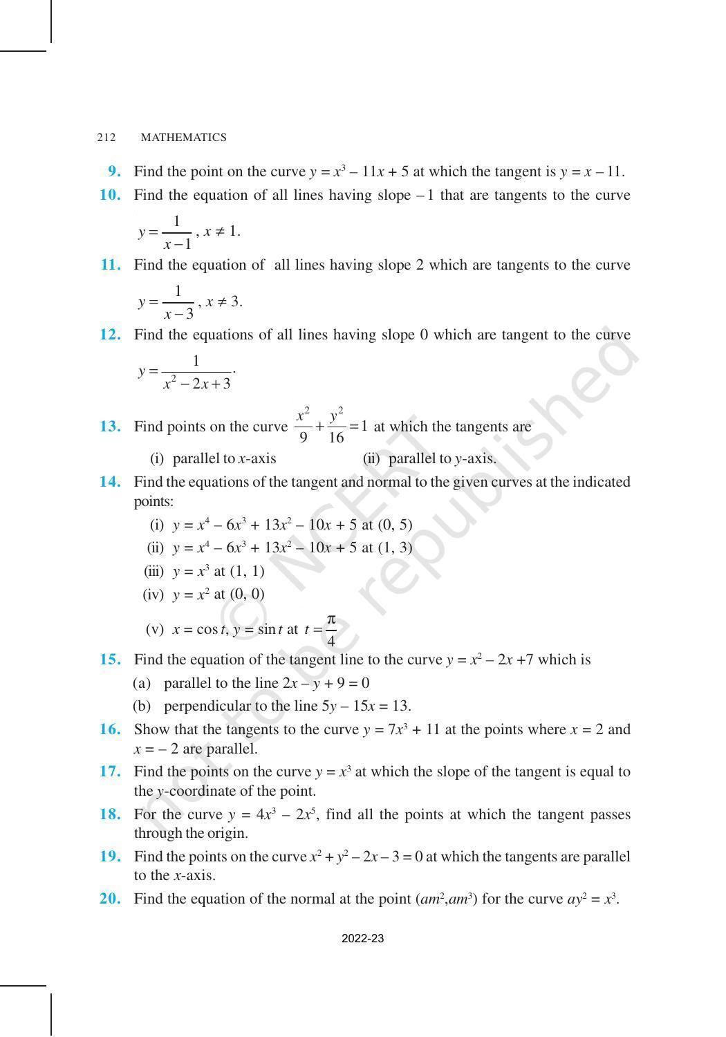 NCERT Book for Class 12 Maths Chapter 6 Application of Derivatives - Page 19