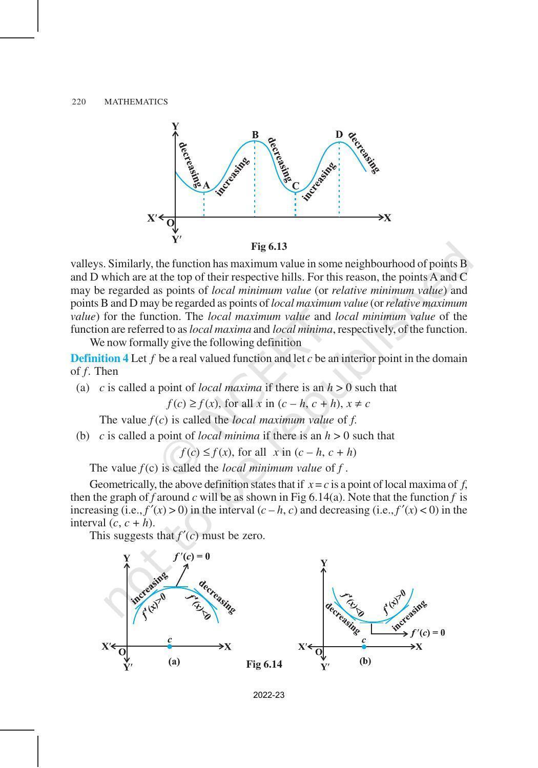 NCERT Book for Class 12 Maths Chapter 6 Application of Derivatives - Page 27