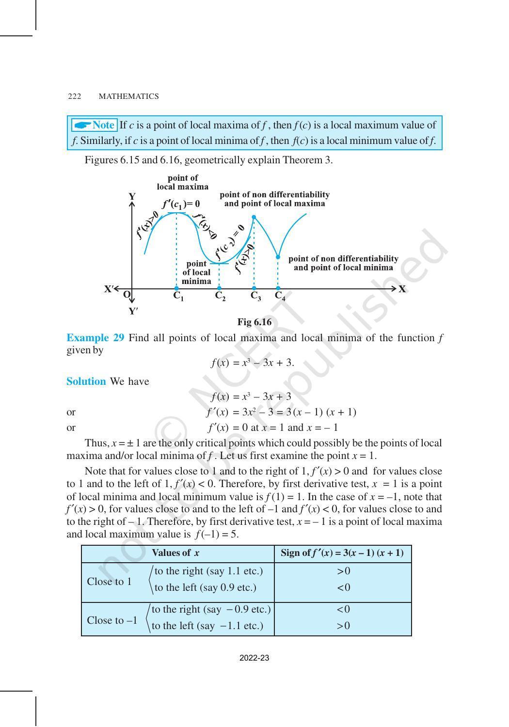 NCERT Book for Class 12 Maths Chapter 6 Application of Derivatives - Page 29