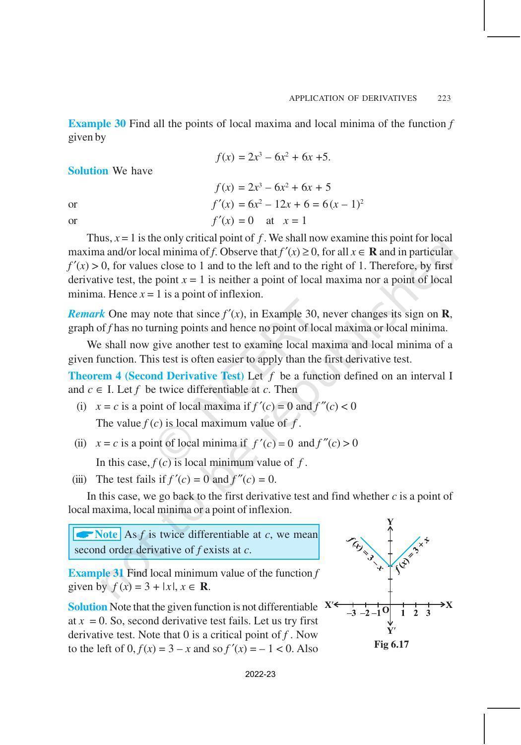 NCERT Book for Class 12 Maths Chapter 6 Application of Derivatives - Page 30