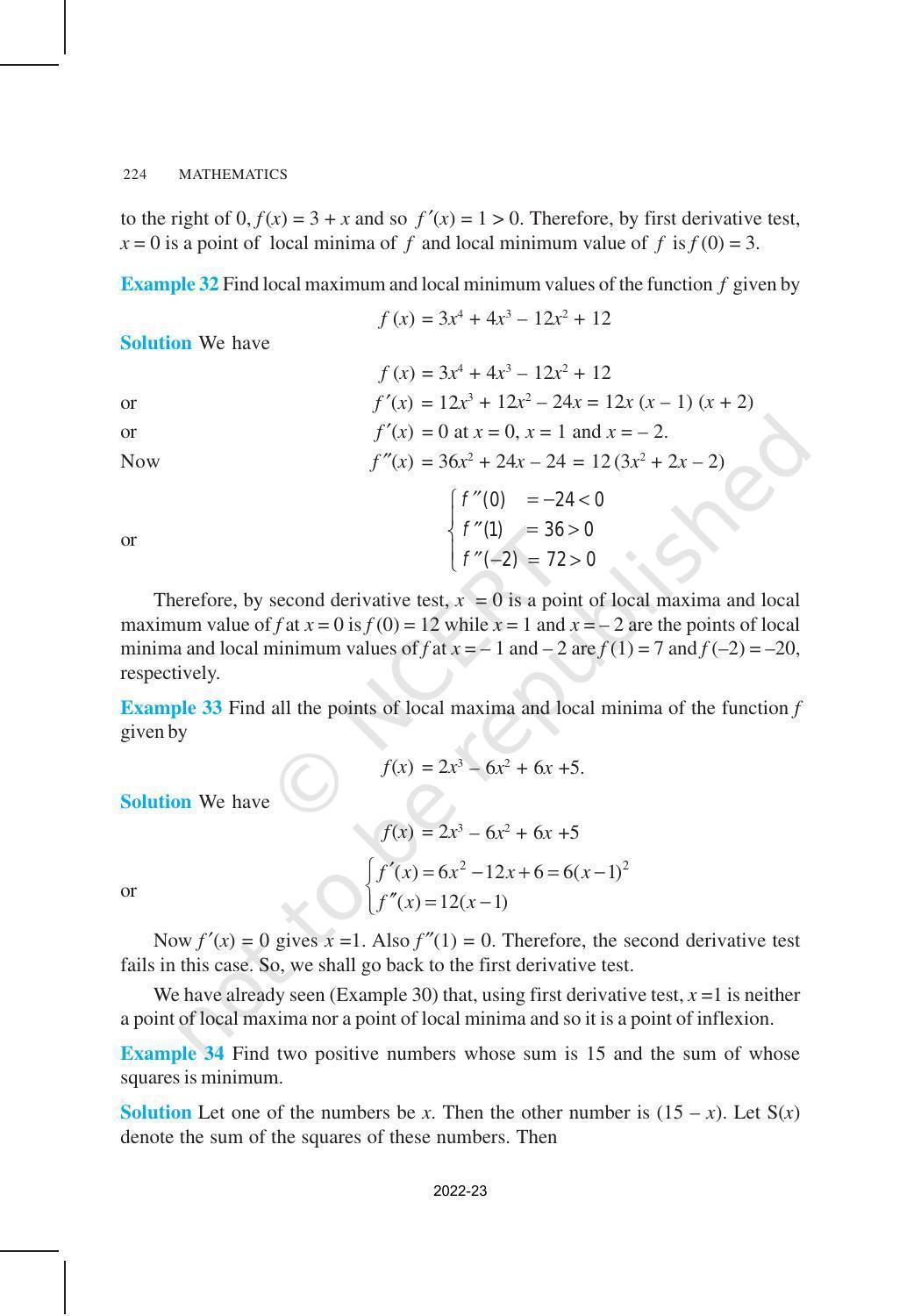 NCERT Book for Class 12 Maths Chapter 6 Application of Derivatives - Page 31