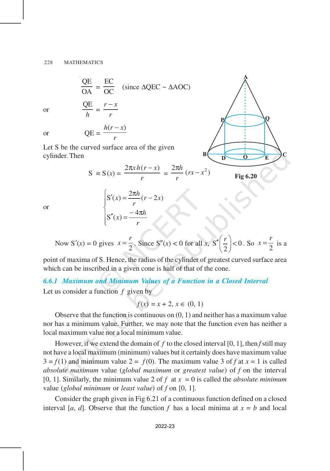 NCERT Book for Class 12 Maths Chapter 6 Application of Derivatives - Page 35